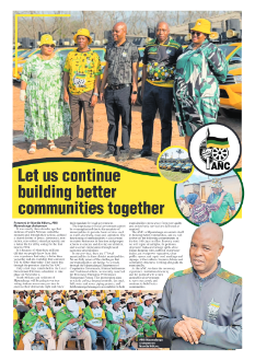 ANC – Let us continue building better communities together