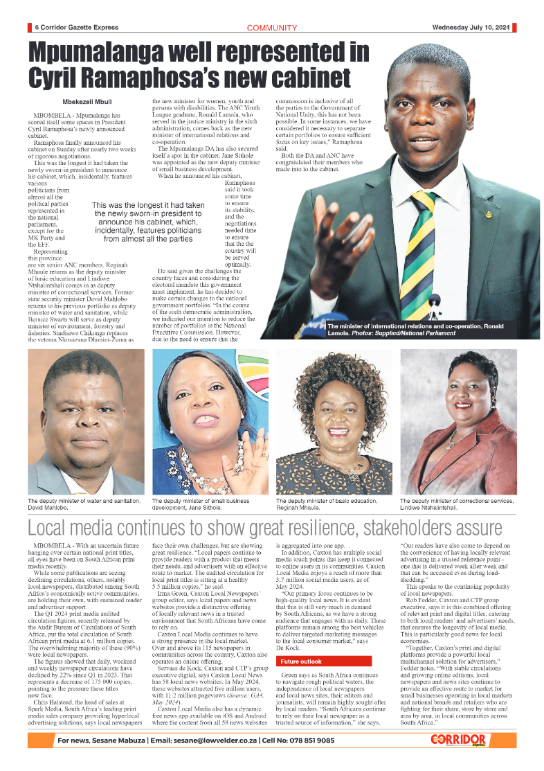 Corridor Gazette Express 10 July 2024 page 6