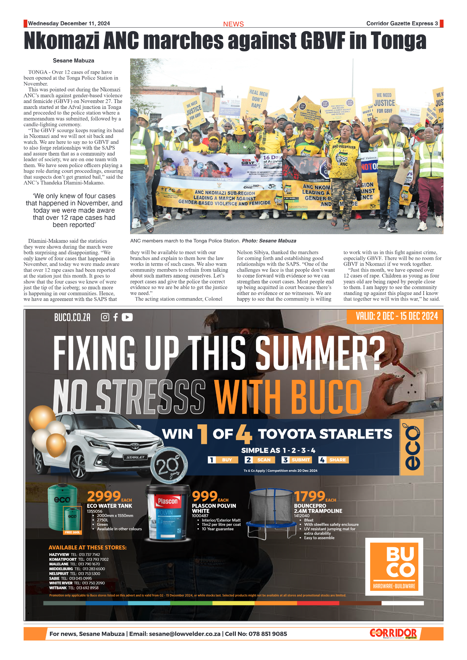 Corridor Gazette Express 11 December 2024 page 3