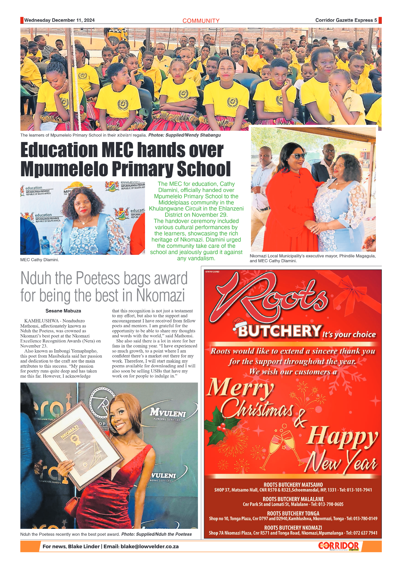 Corridor Gazette Express 11 December 2024 page 5