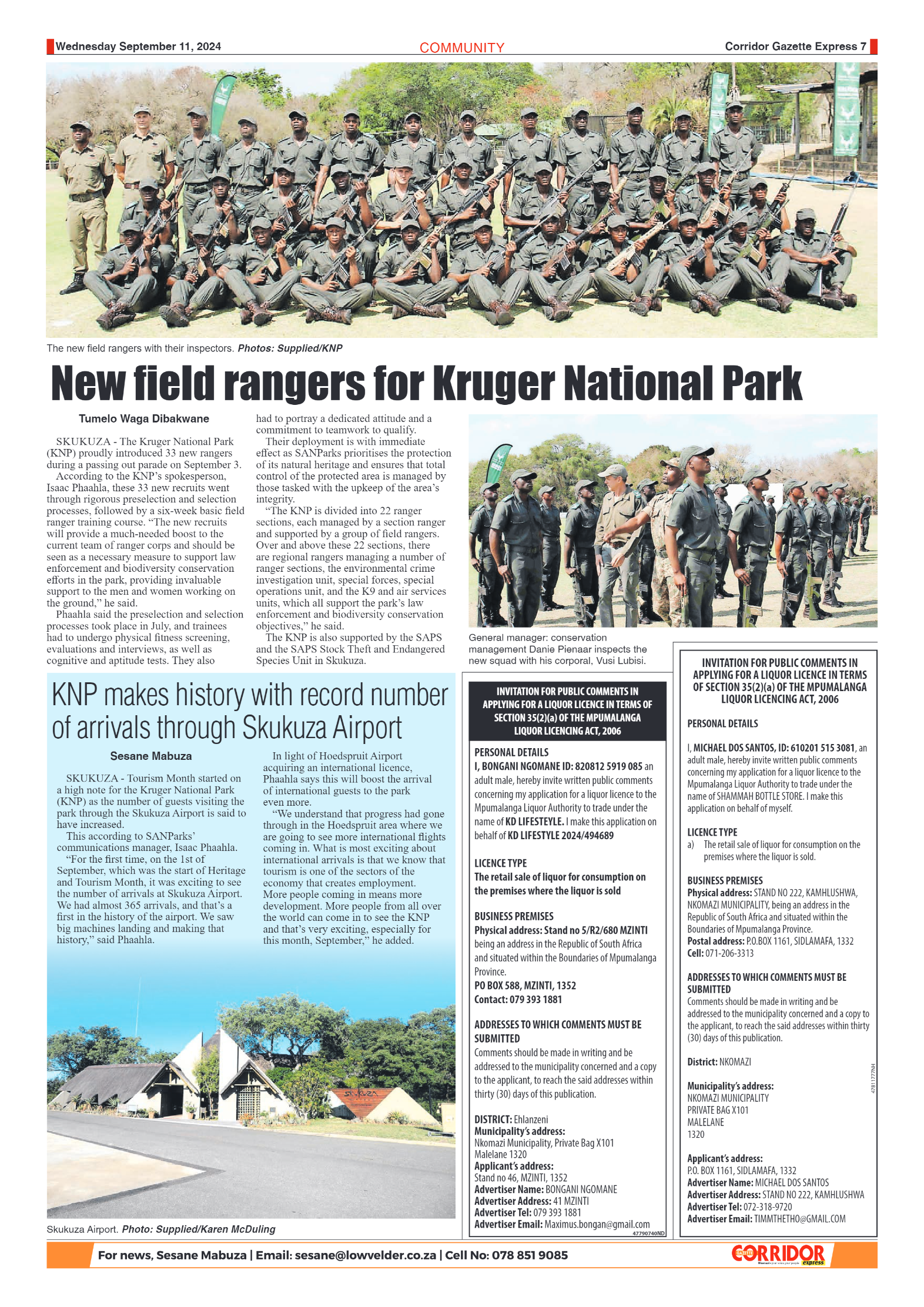 Corridor Gazette Express 11 September 2024 page 7