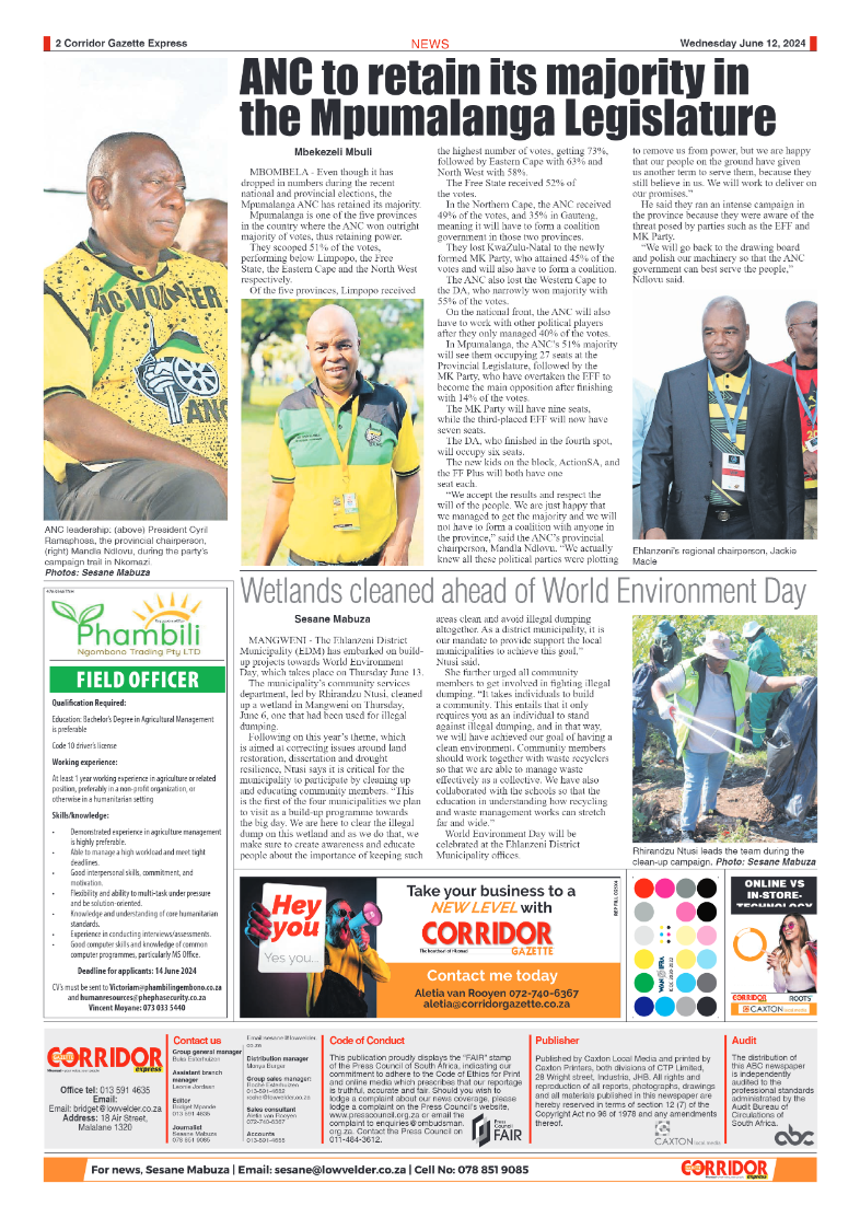 Corridor Gazette Express 12 June 2024 page 2