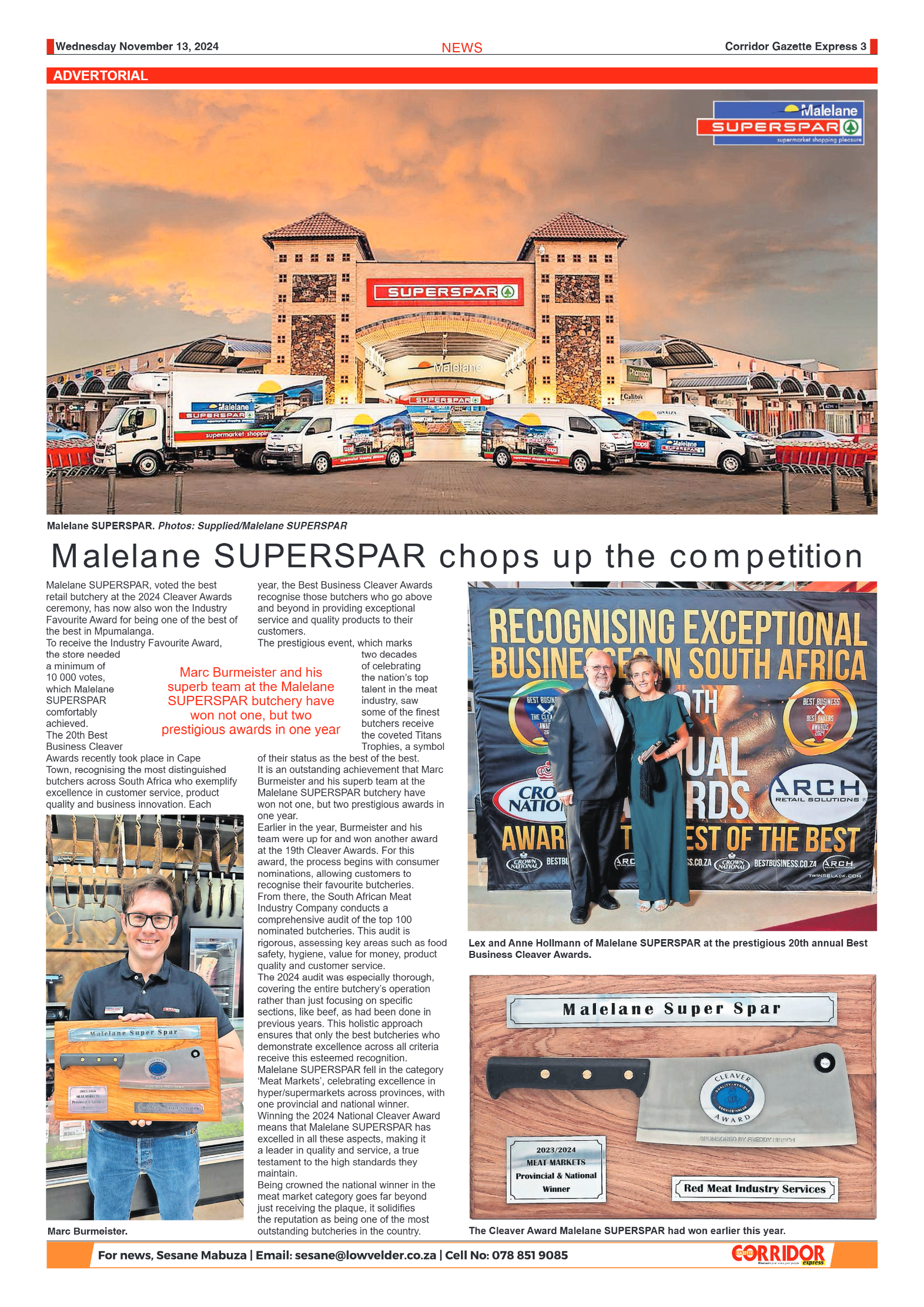 Corridor Gazette Express 13 November 2024 page 3