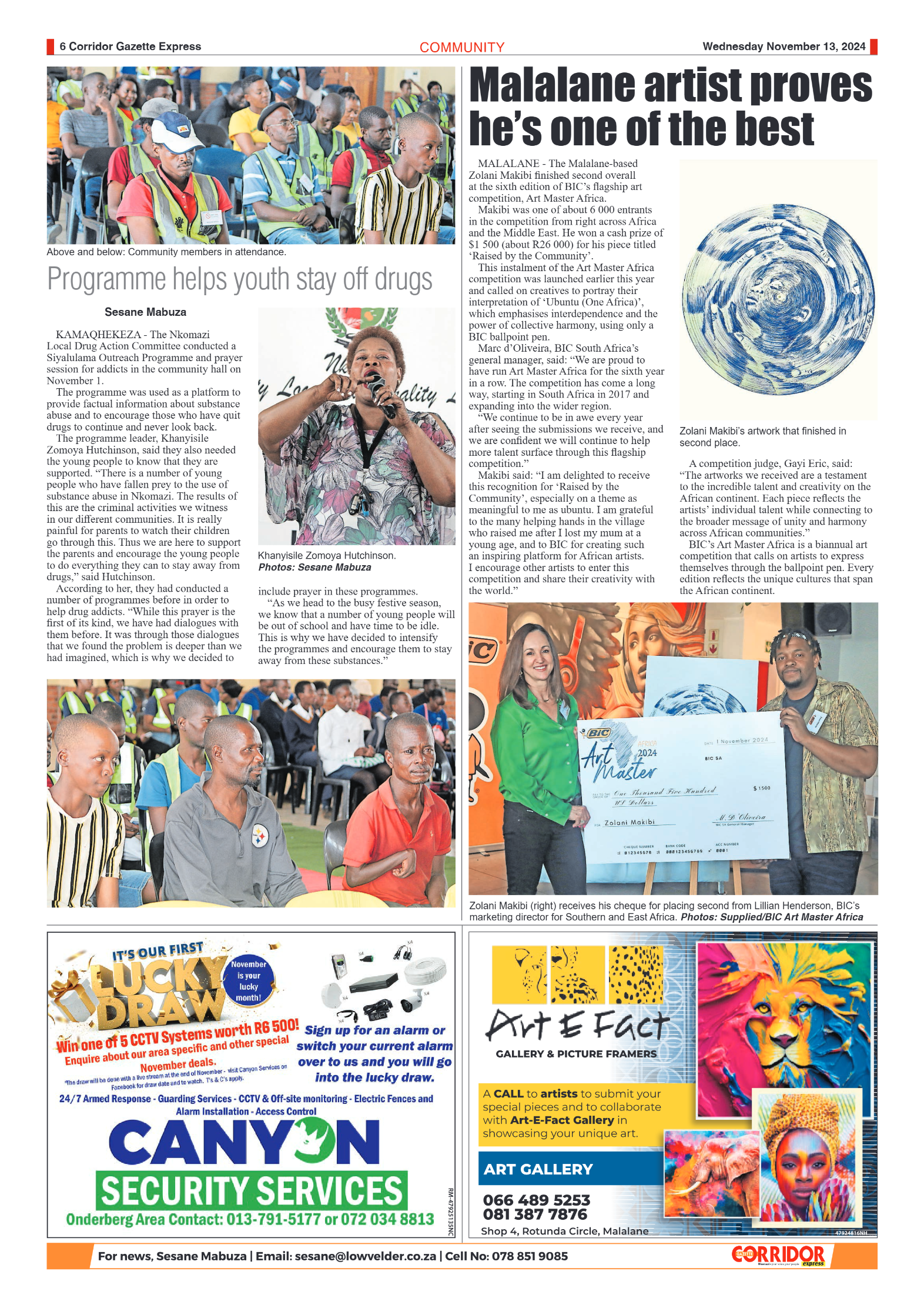 Corridor Gazette Express 13 November 2024 page 6