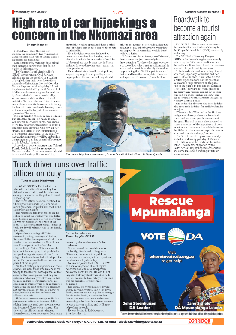Corridor Gazette Express 22 May 2024 page 3