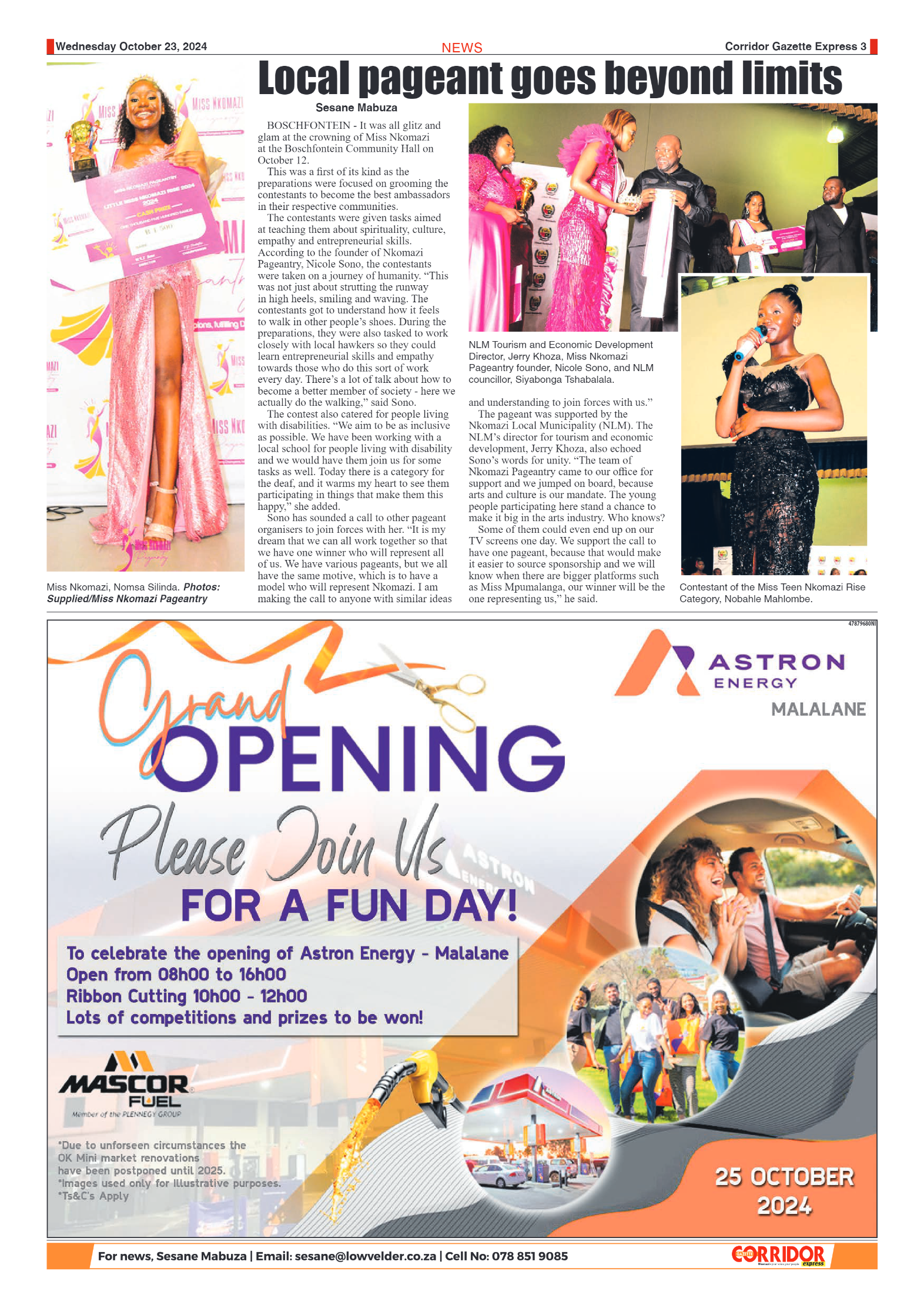 Corridor Gazette Express 23 October 2024 page 3