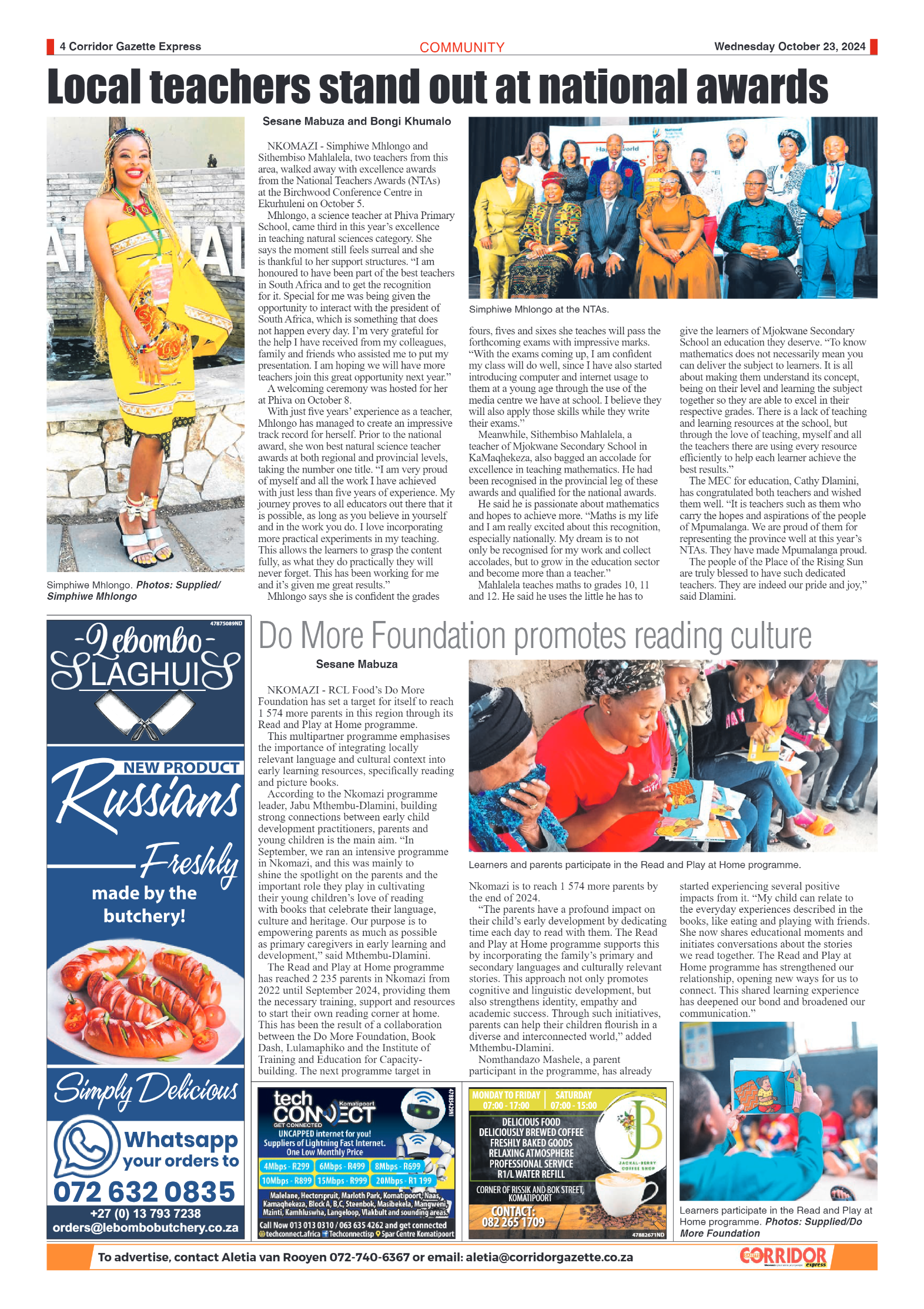 Corridor Gazette Express 23 October 2024 page 4