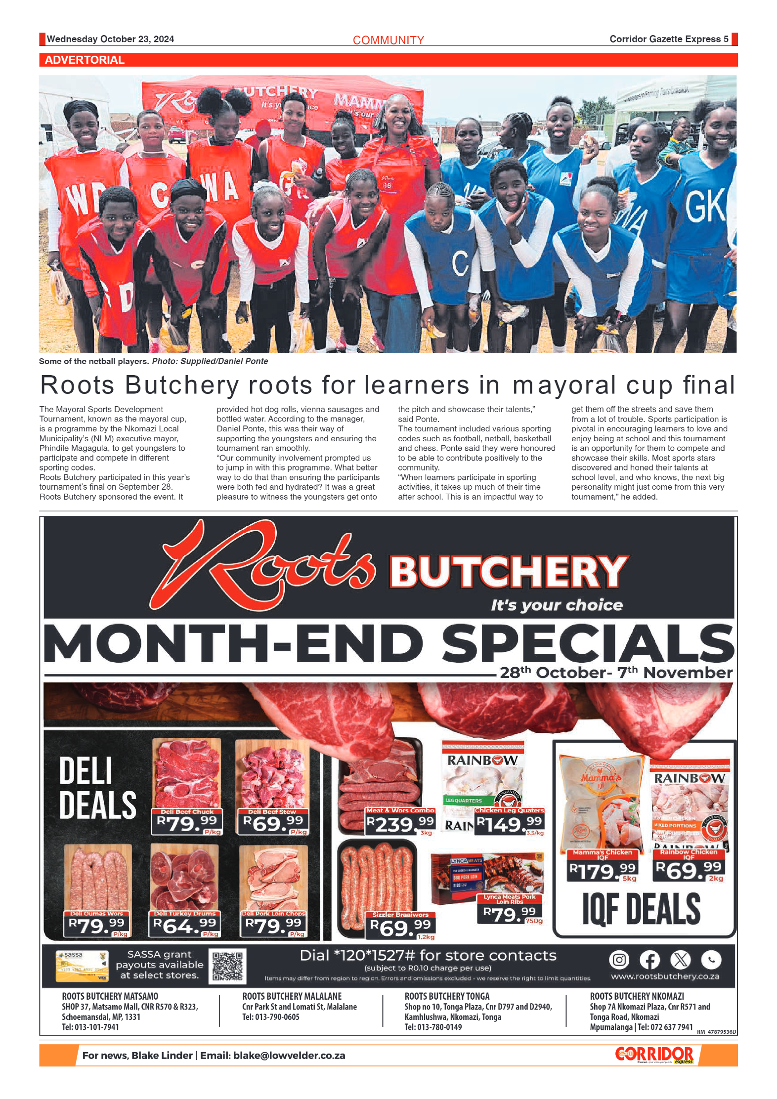 Corridor Gazette Express 23 October 2024 page 5