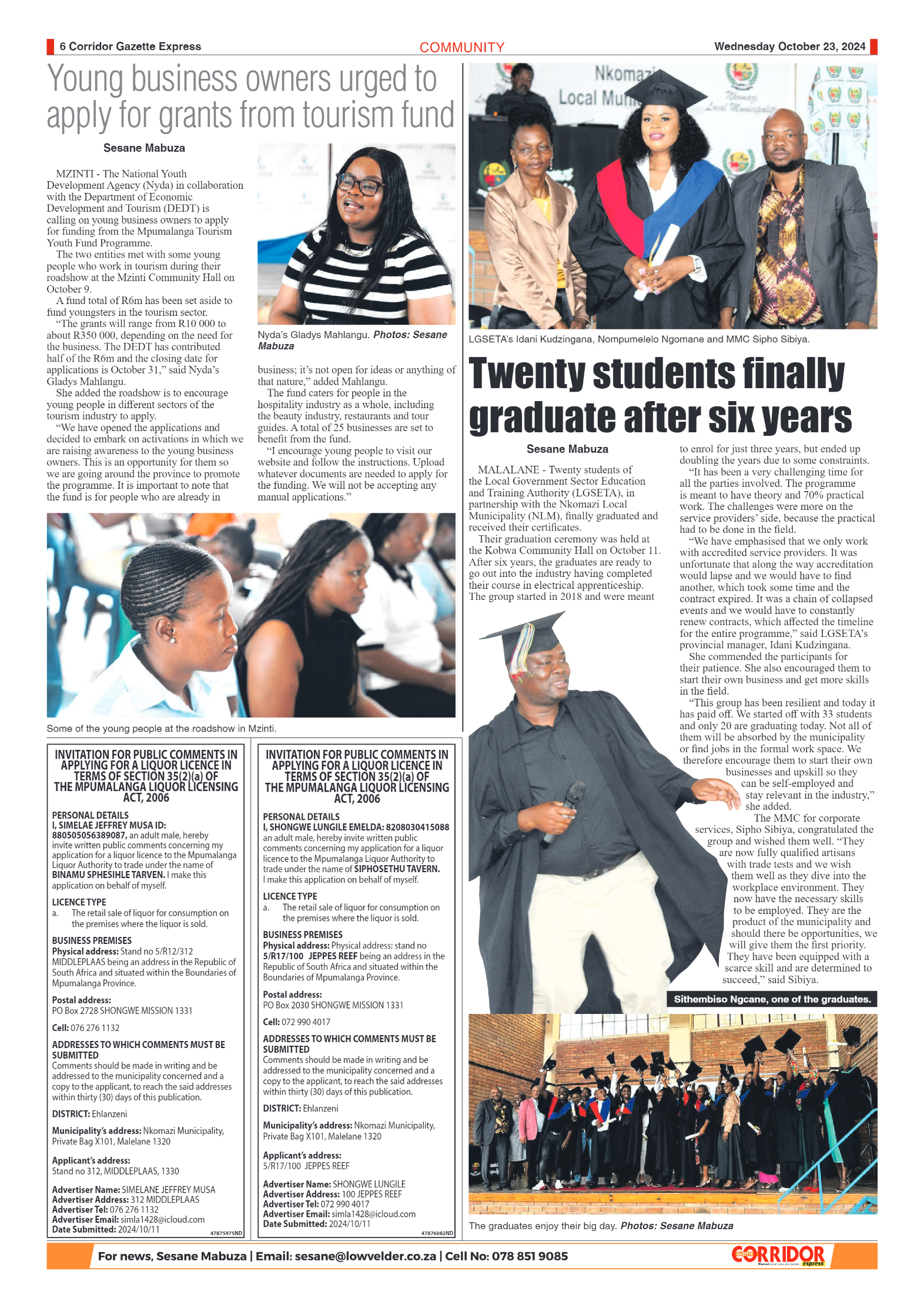Corridor Gazette Express 23 October 2024 page 6
