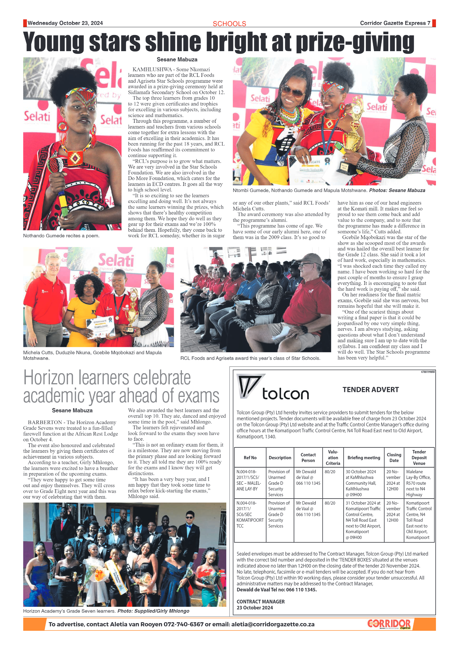 Corridor Gazette Express 23 October 2024 page 7