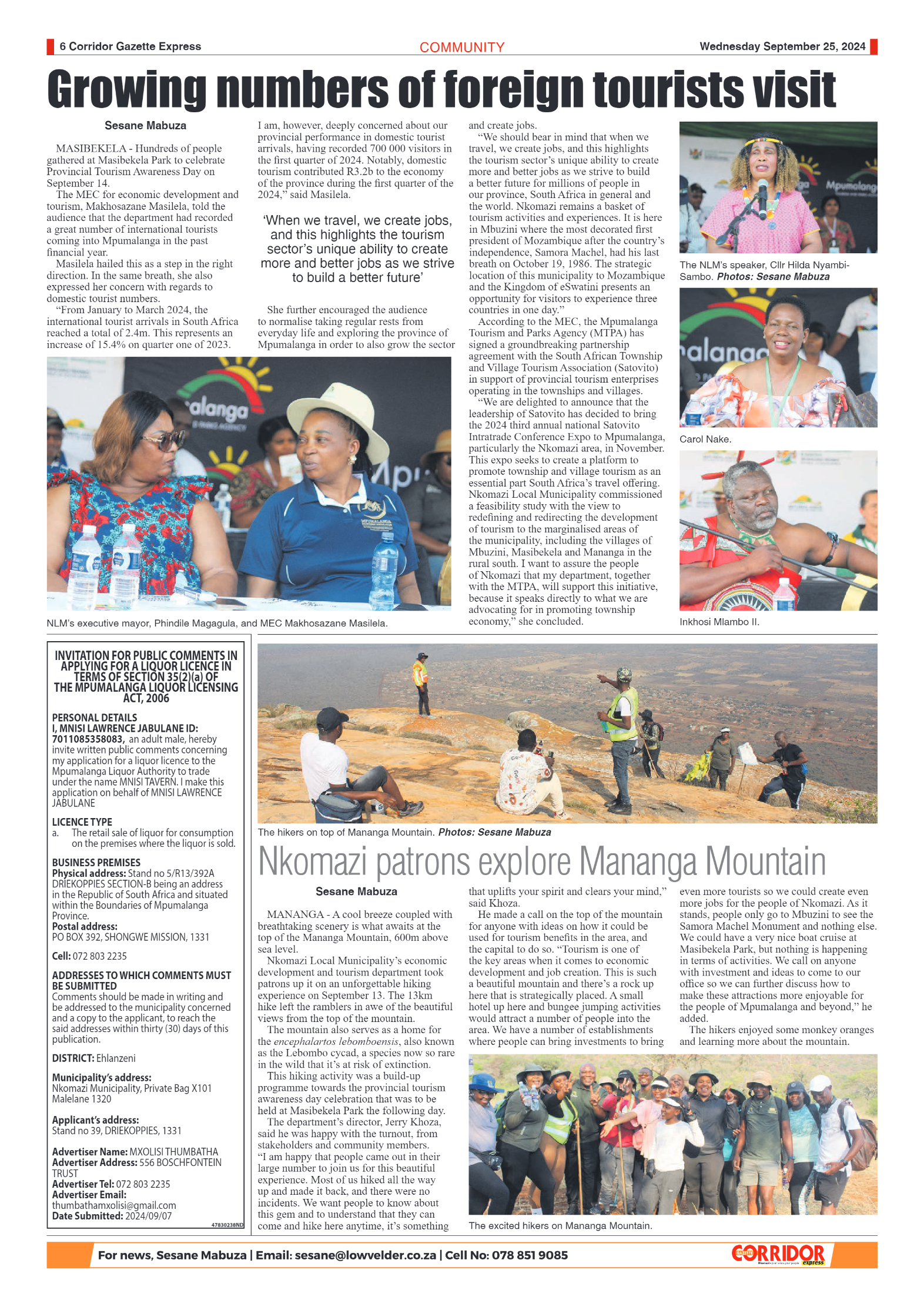 Corridor Gazette Express 25 September 2024 page 6