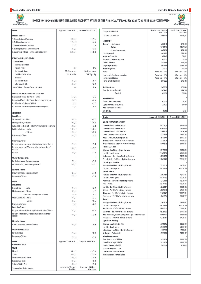 Corridor Gazette Express 26 June 2024 page 9