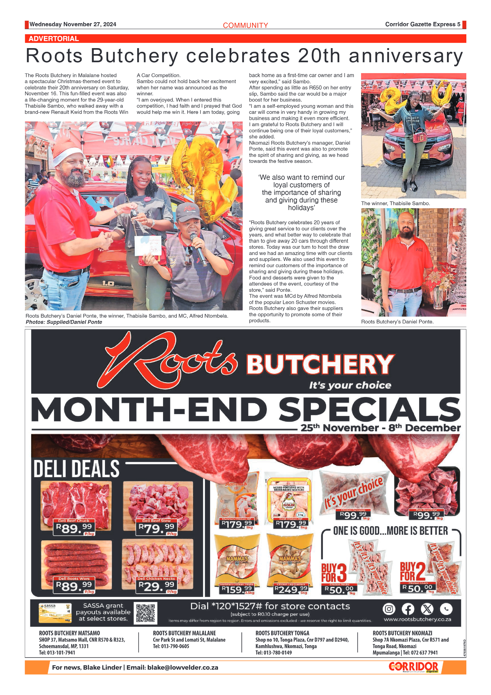 Corridor Gazette Express 27 November 2024 page 5