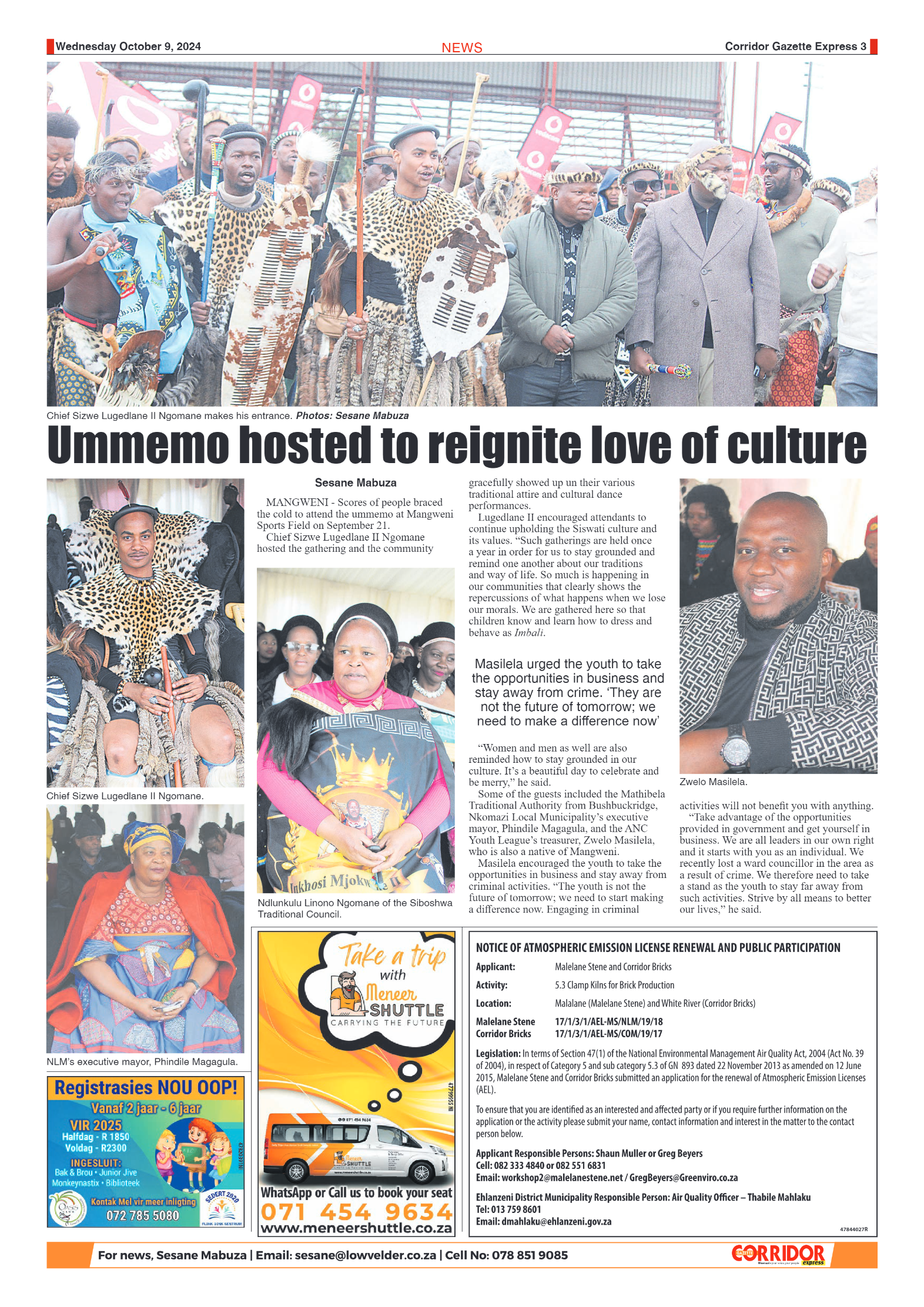 Corridor Gazette Express 9 October 2024 page 3