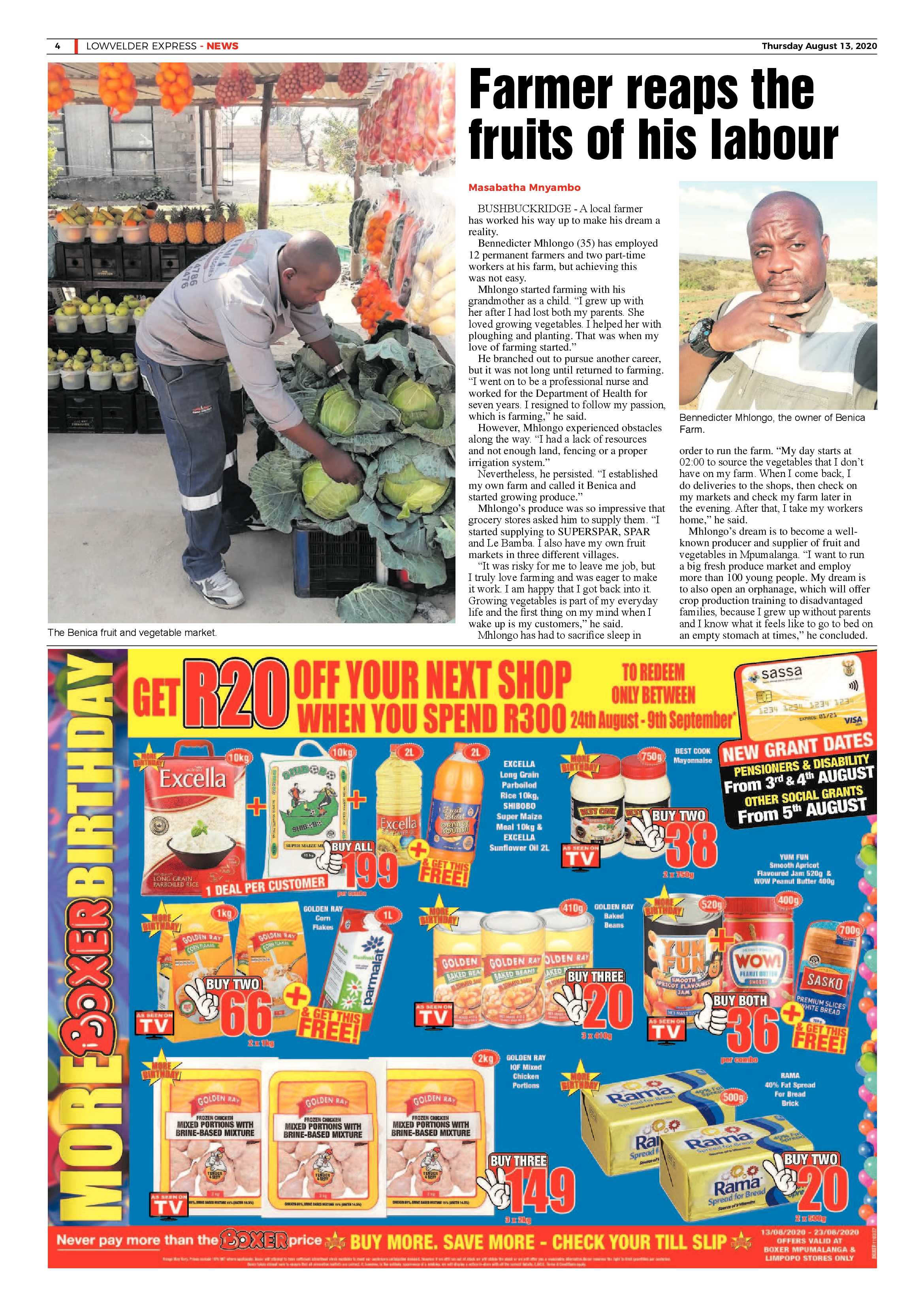 Lowveld Express 13 August 2020 page 4