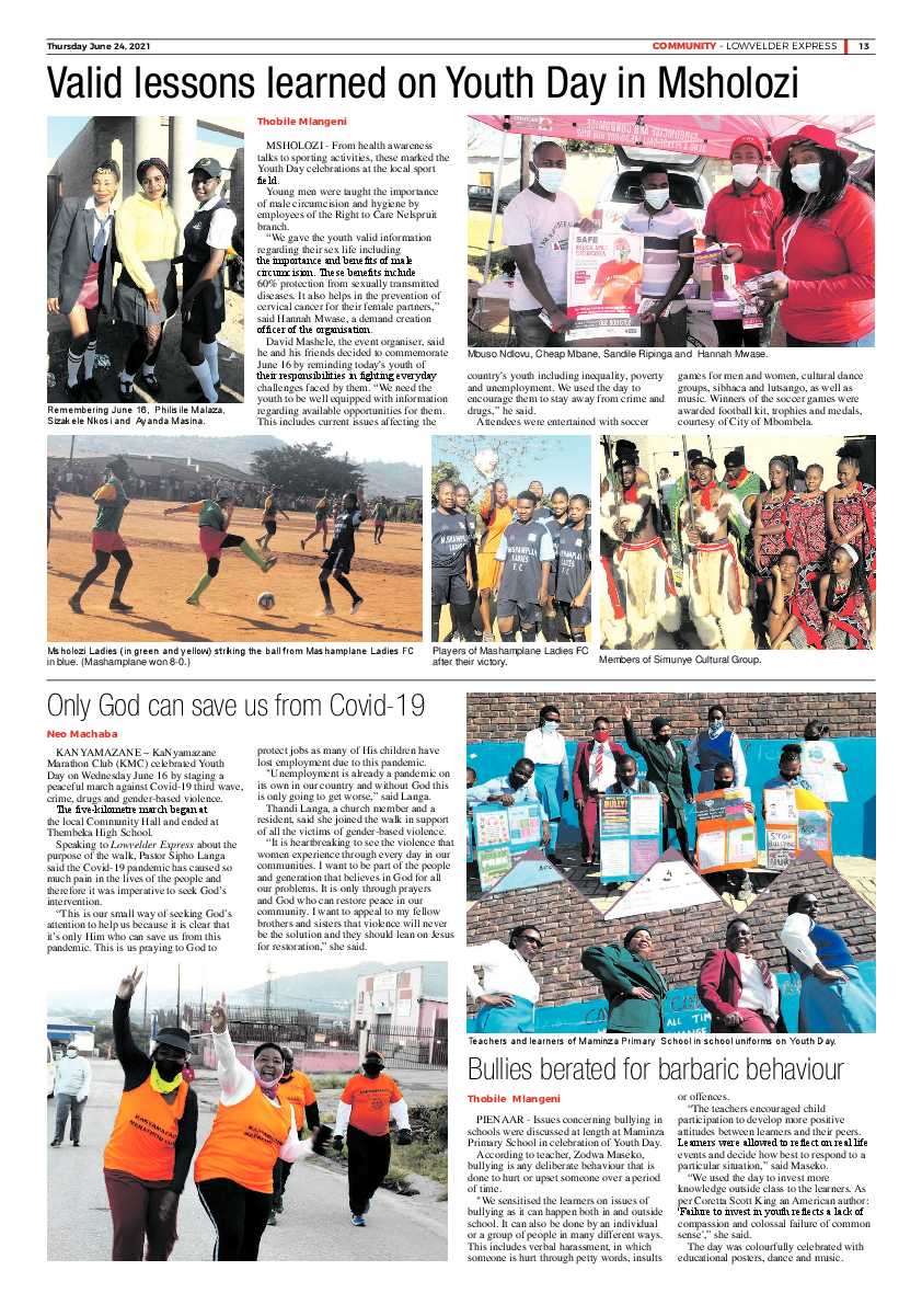 Lowvelder Express 24 June 2021 page 13