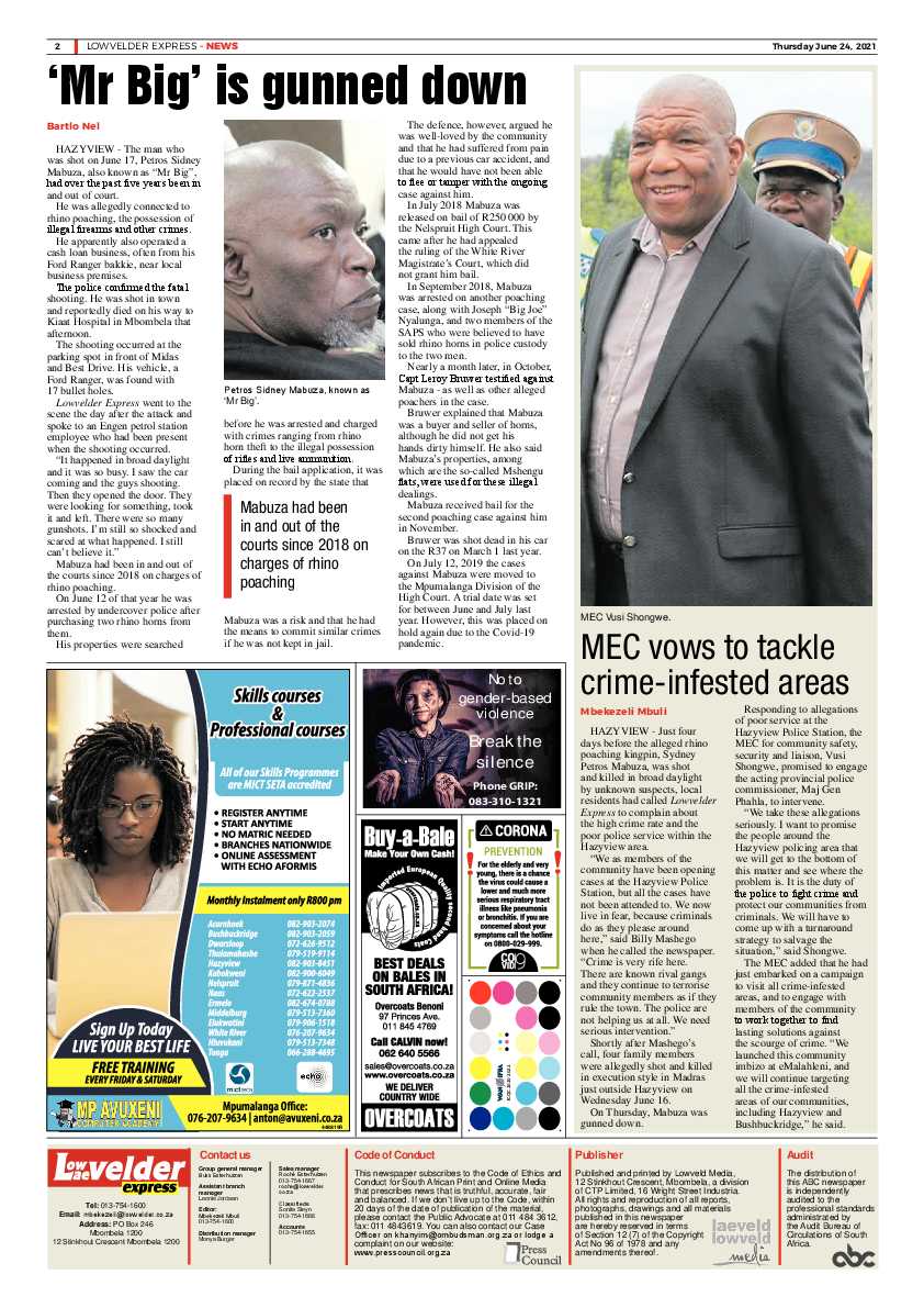 Lowvelder Express 24 June 2021 page 2