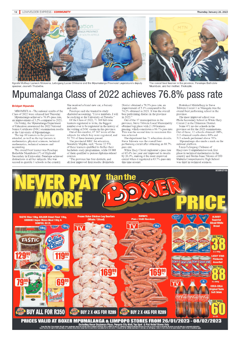 Lowvelder Express 26 January 2023 page 12