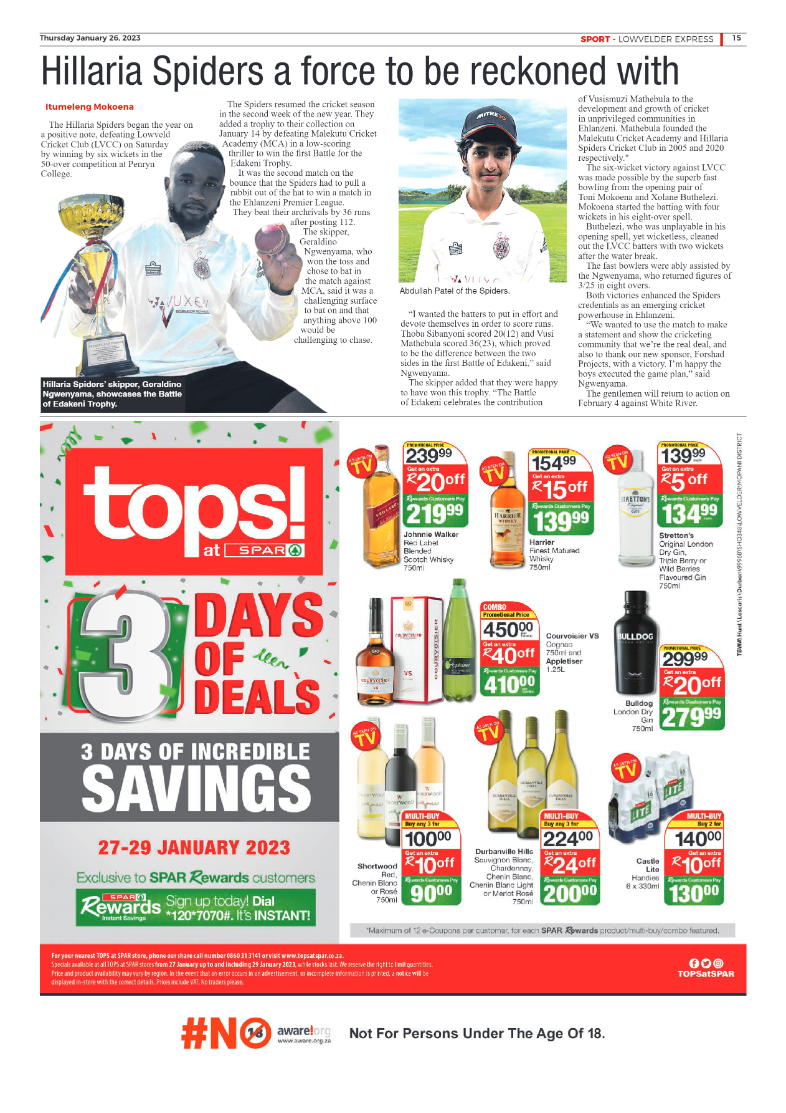 Lowvelder Express 26 January 2023 page 15