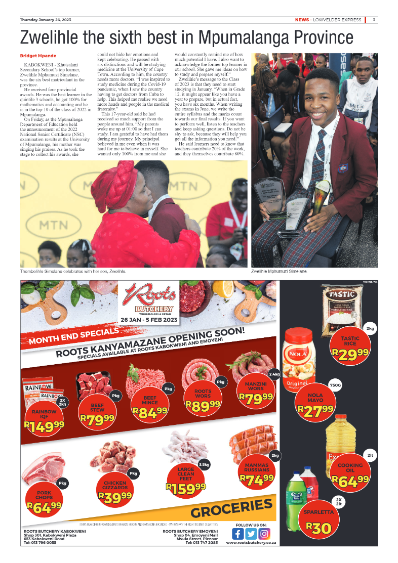 Lowvelder Express 26 January 2023 page 3