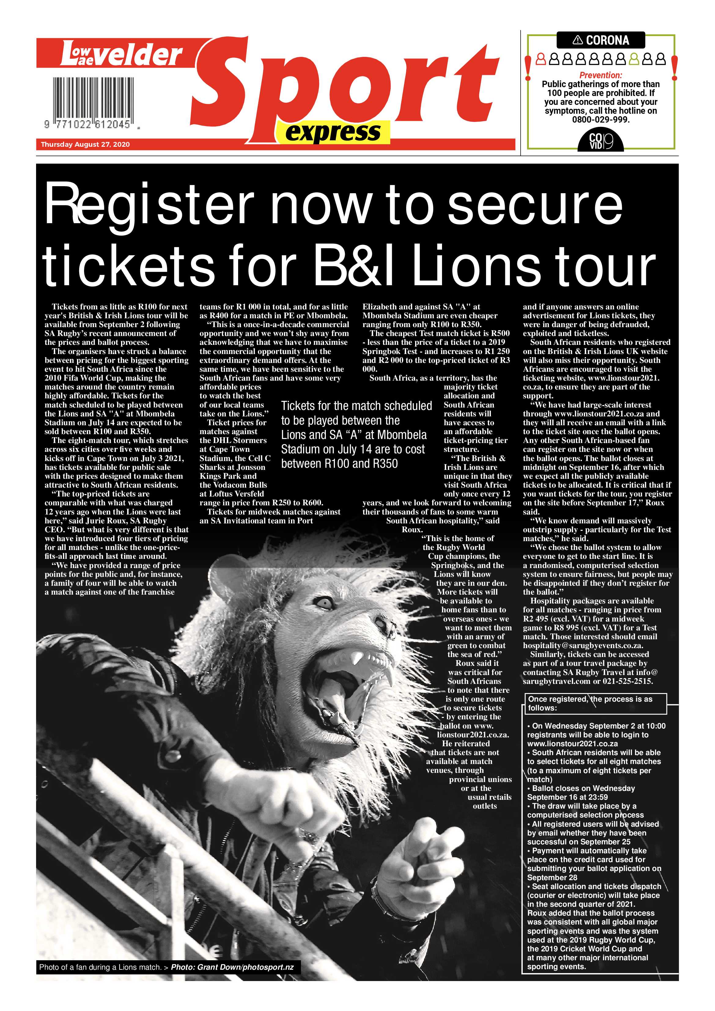 Lowveld Express 27 August 2020 page 16