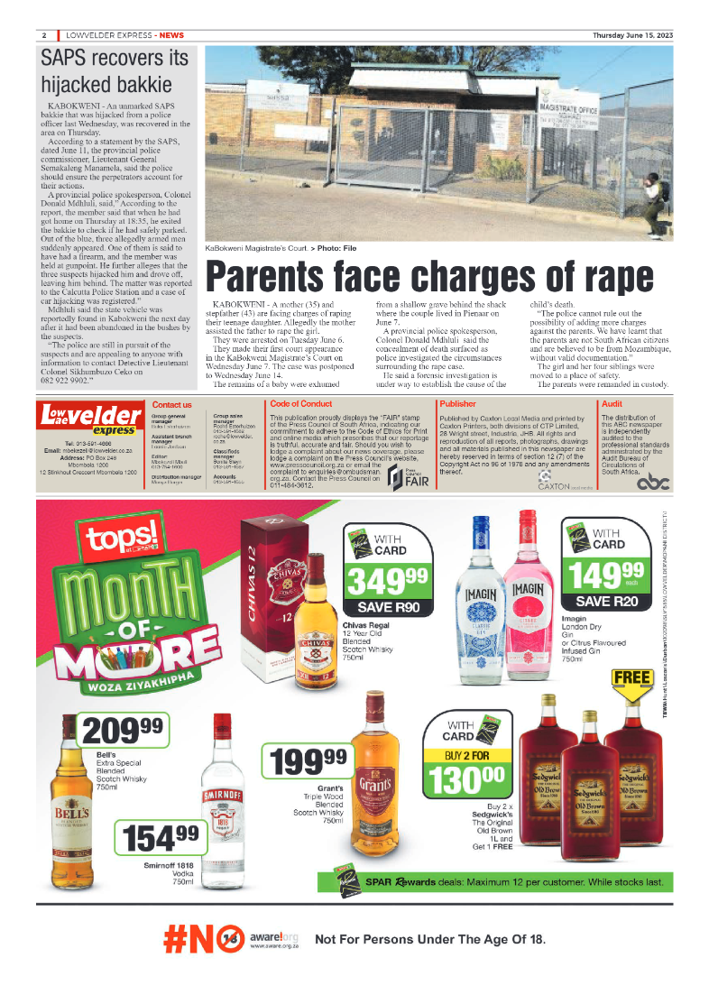 Lowvelder Express 15 June 2023 page 2