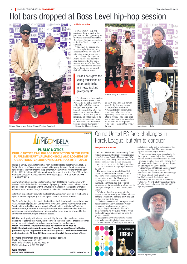 Lowvelder Express 15 June 2023 page 6