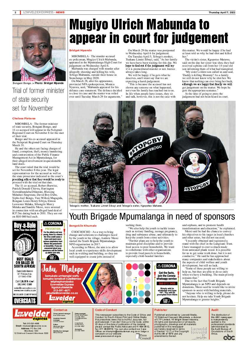 Lowvelder Express 7 April 2022 page 2