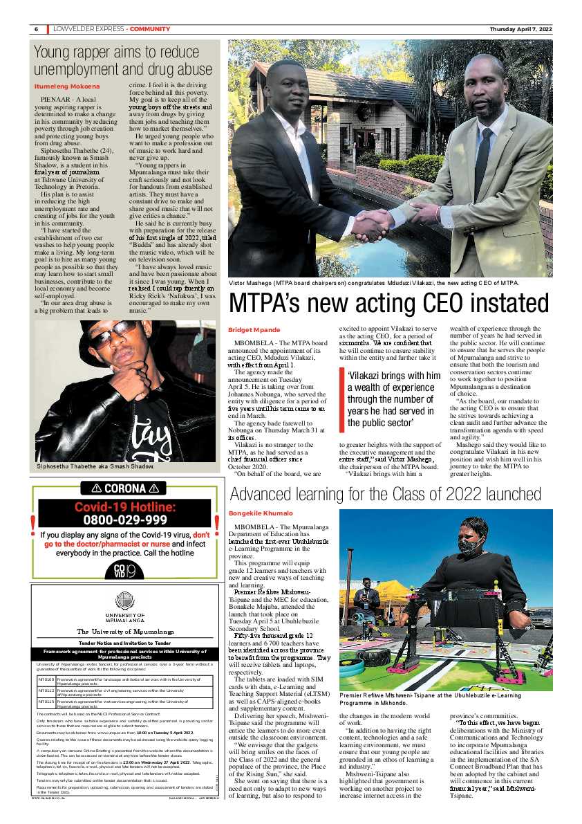 Lowvelder Express 7 April 2022 page 6