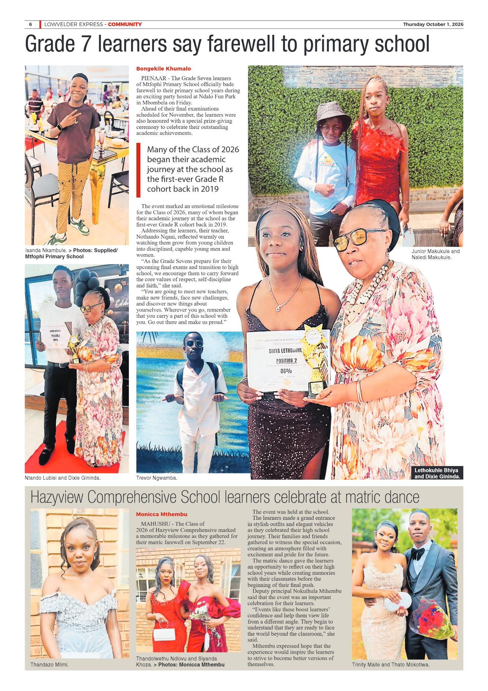Lowvelder Express 01 October 2026 page 6