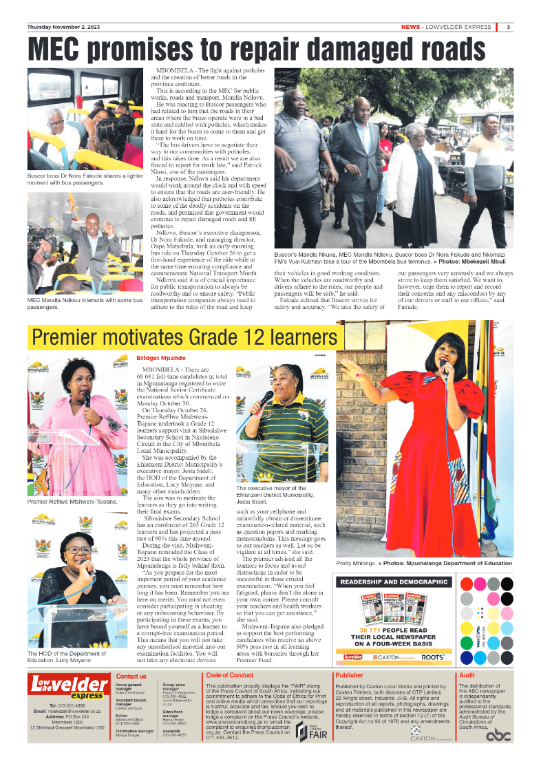 Lowvelder Express 02 November 2023 page 3