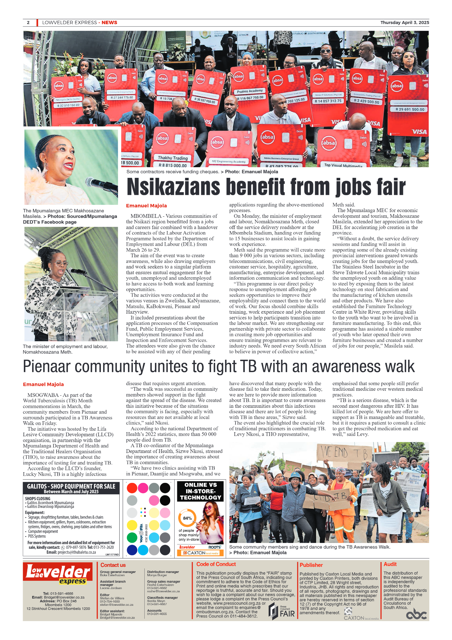 Lowvelder Express 03 April 2025 page 2