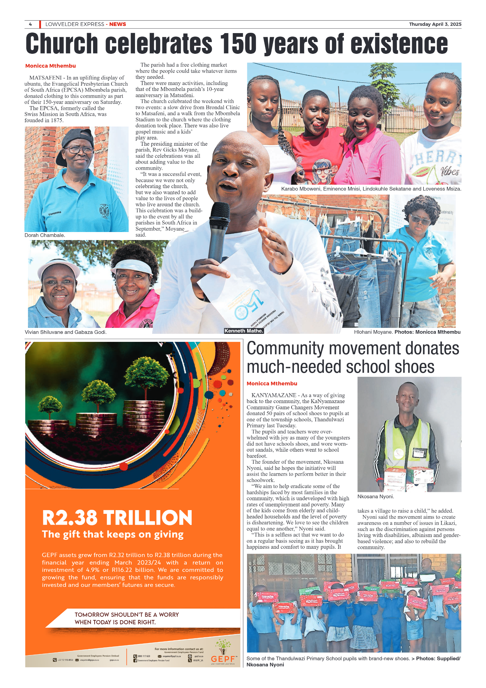 Lowvelder Express 03 April 2025 page 4