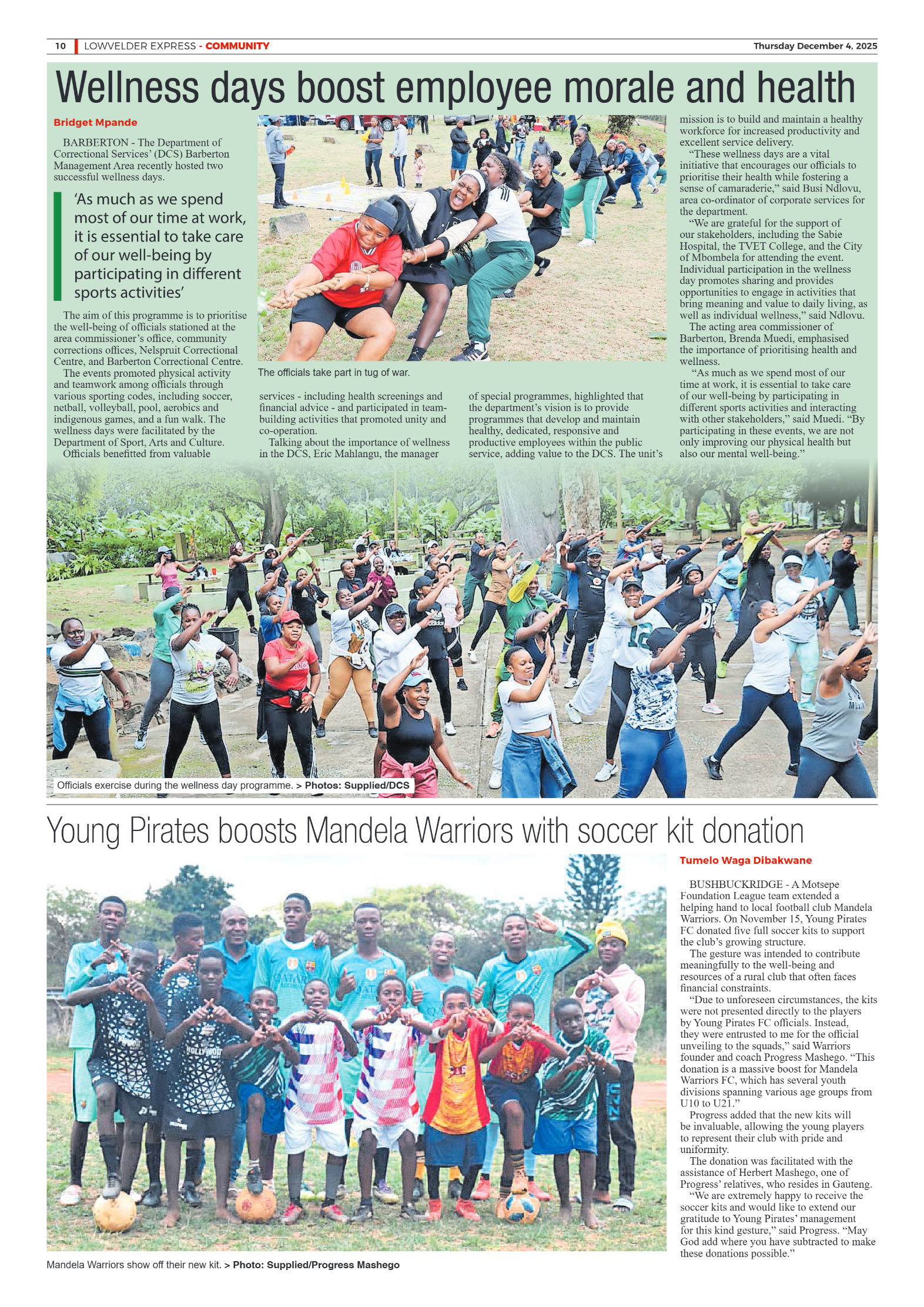 Lowvelder Express 4 December 2025 page 10