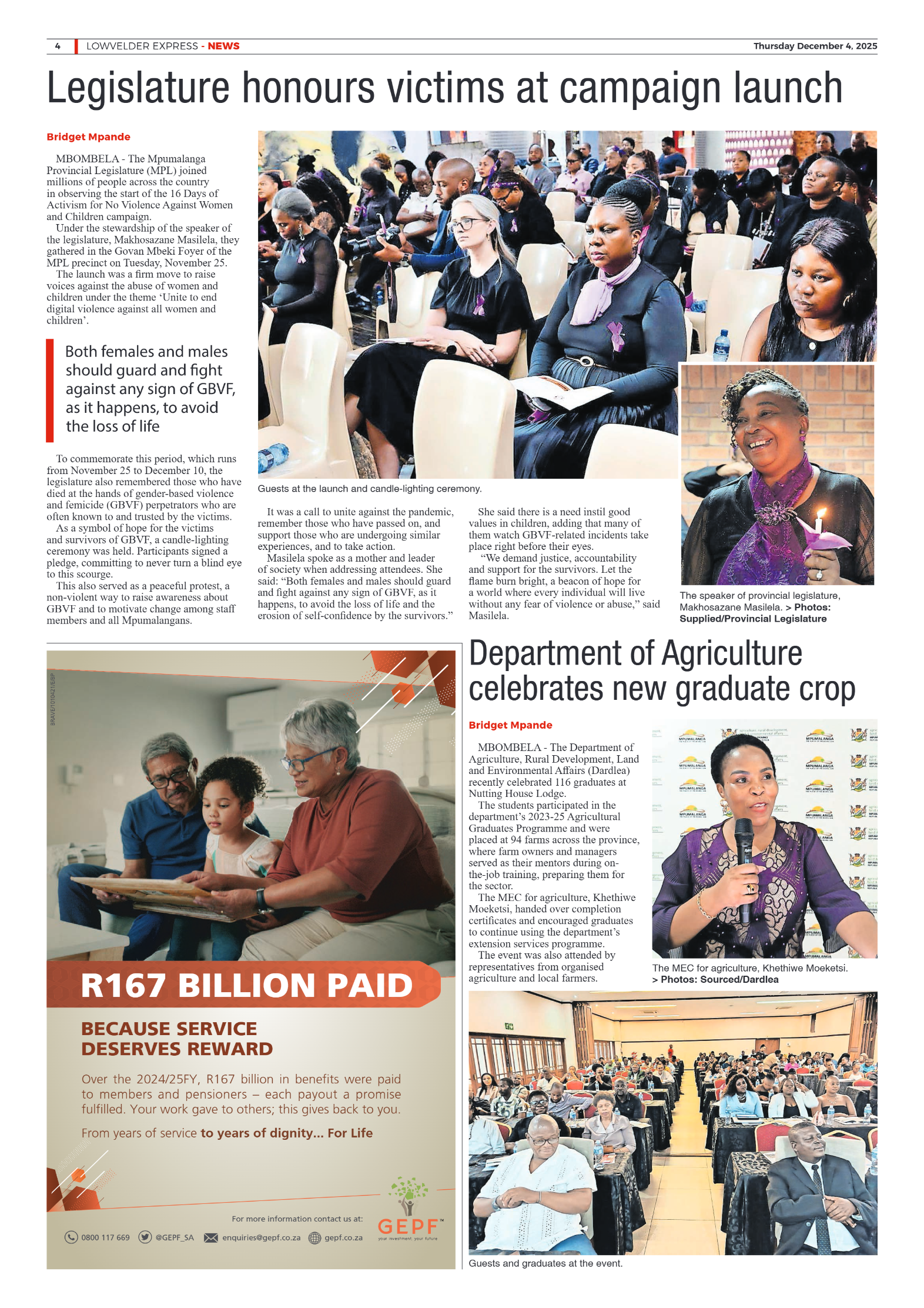 Lowvelder Express 4 December 2025 page 4