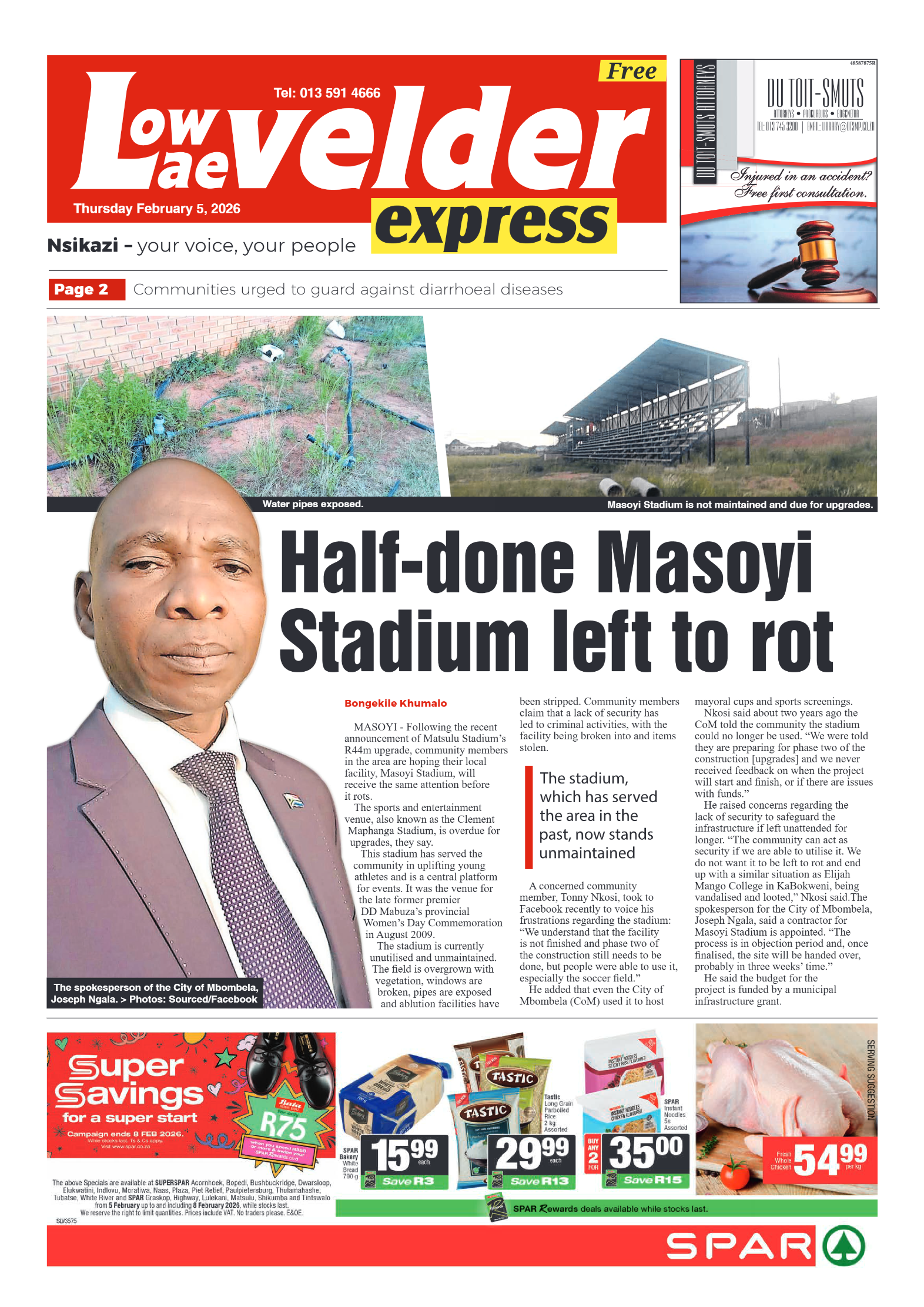 Lowvelder Express 05 February 2026 page 1