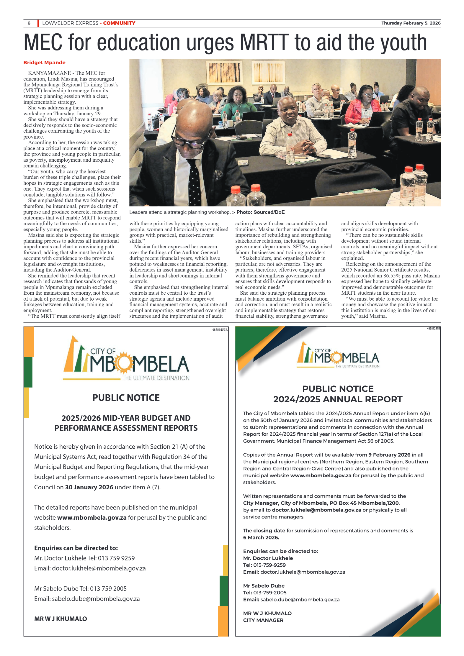 Lowvelder Express 05 February 2026 page 6