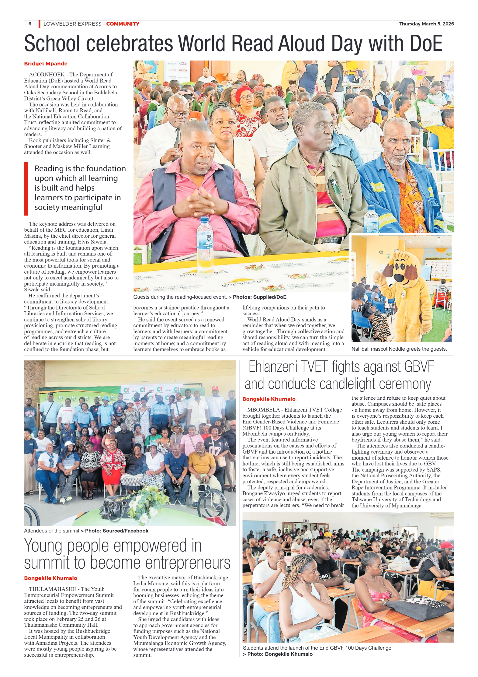 Lowvelder Express 5 March 2026 page 6