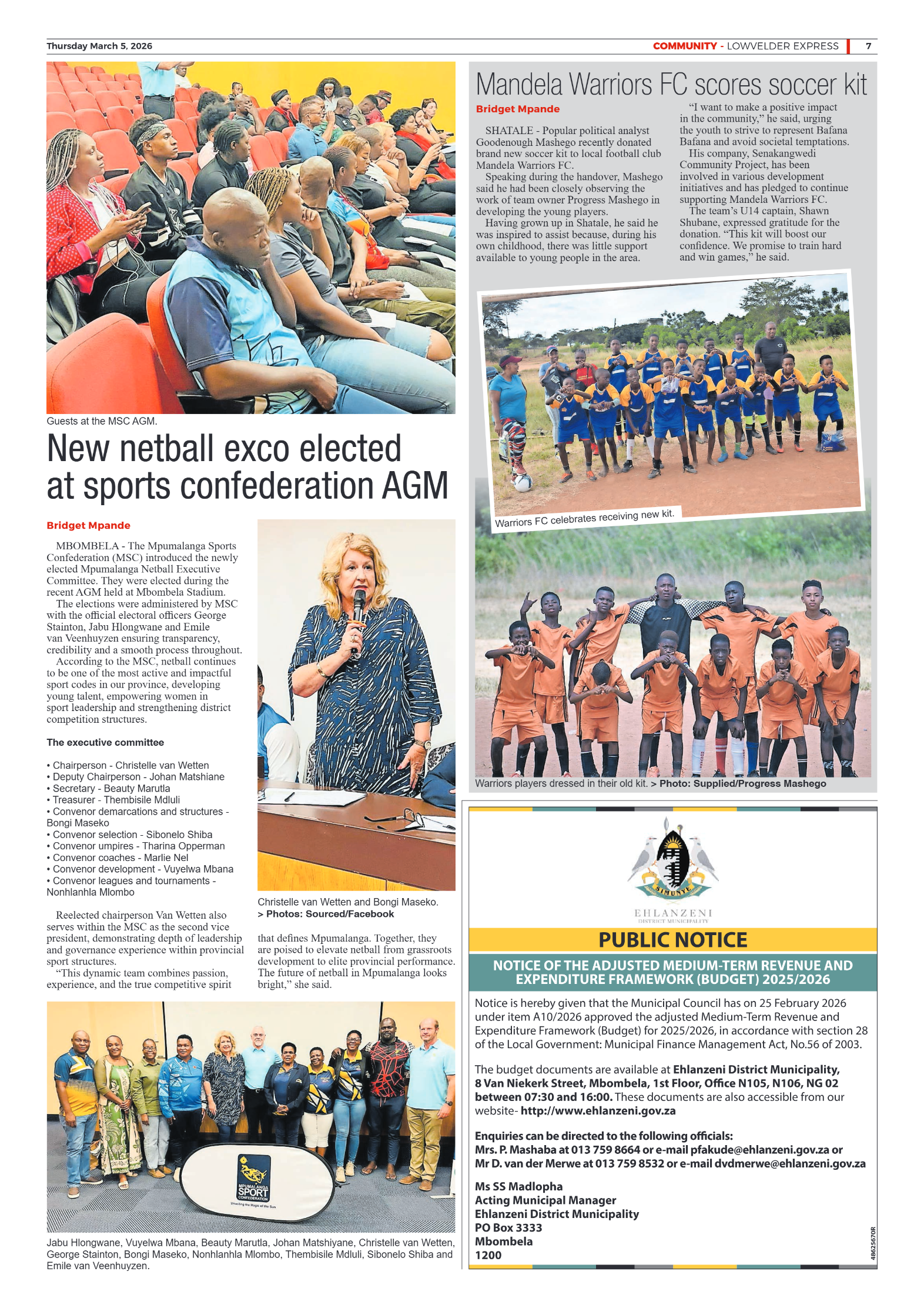 Lowvelder Express 5 March 2026 page 7