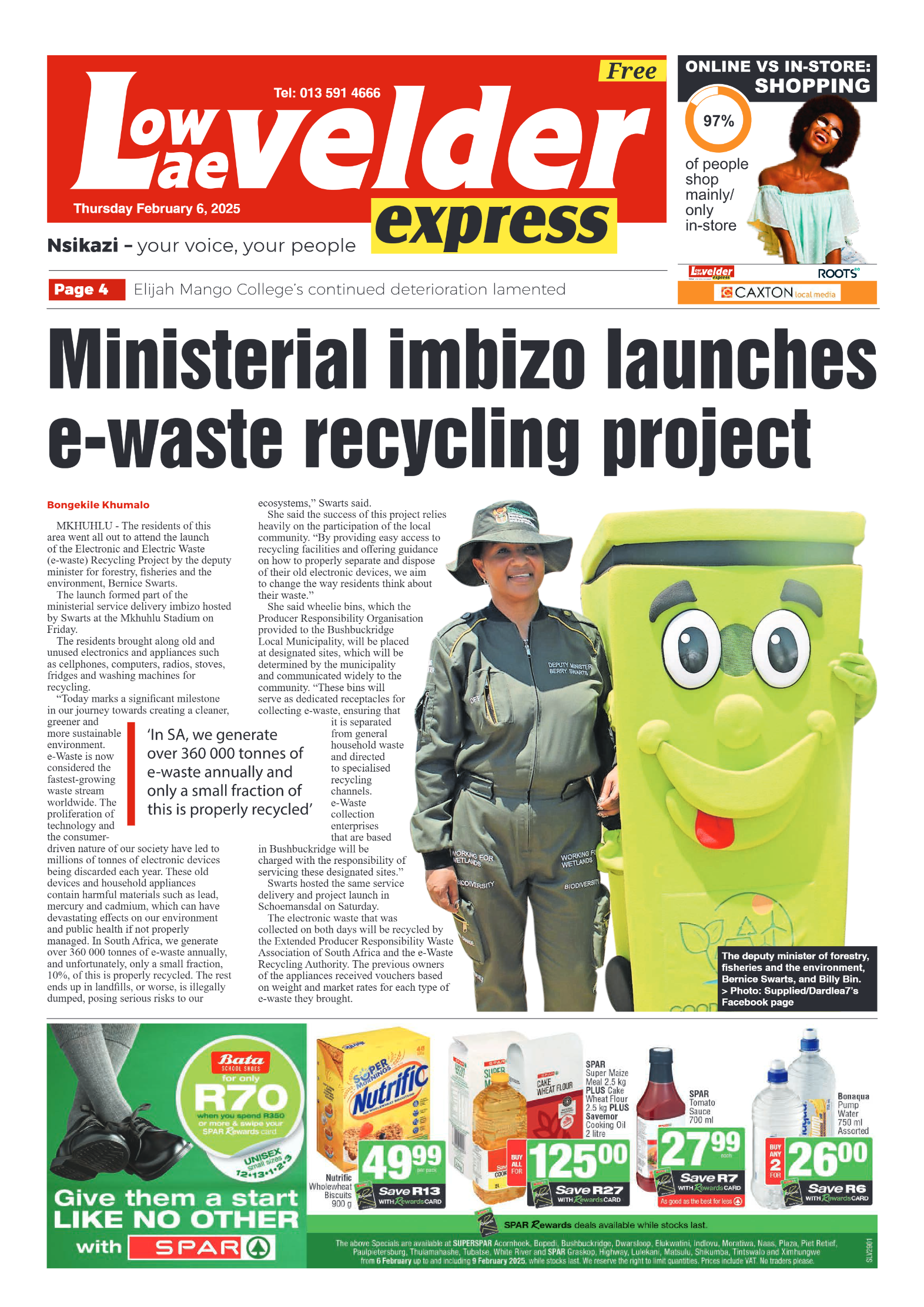 Lowvelder Express 06 February 2025 page 1