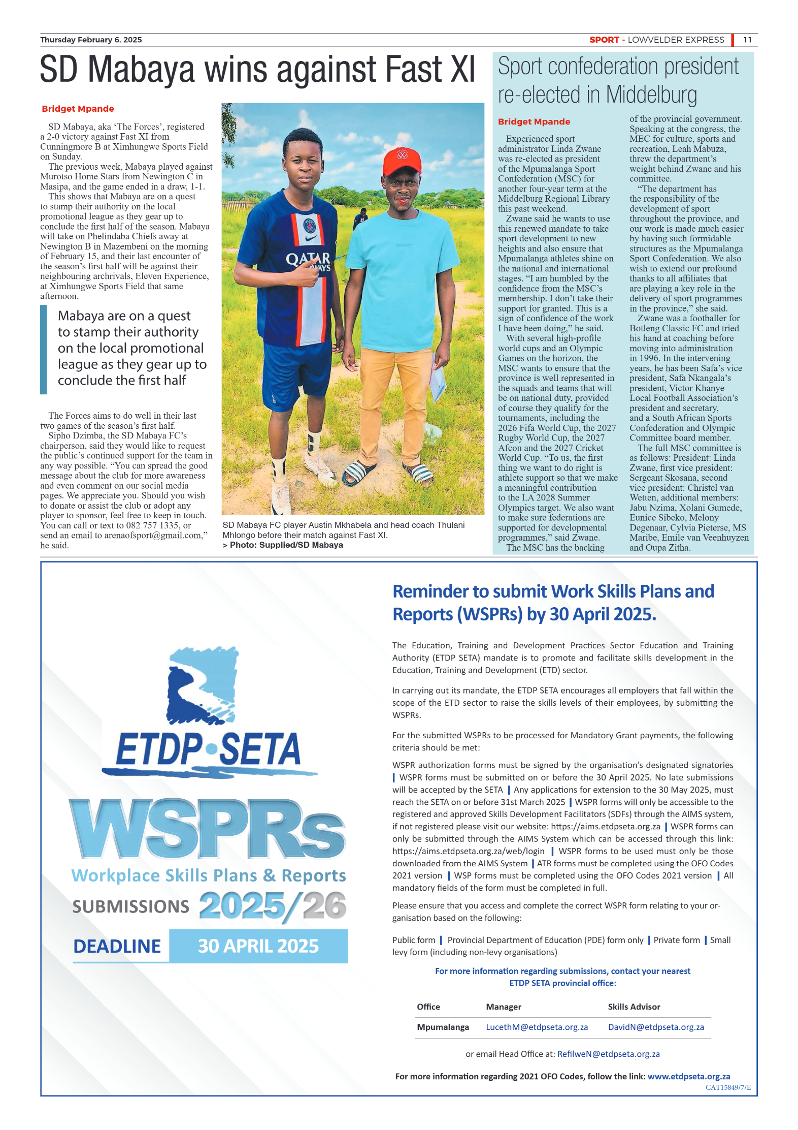 Lowvelder Express 06 February 2025 page 11