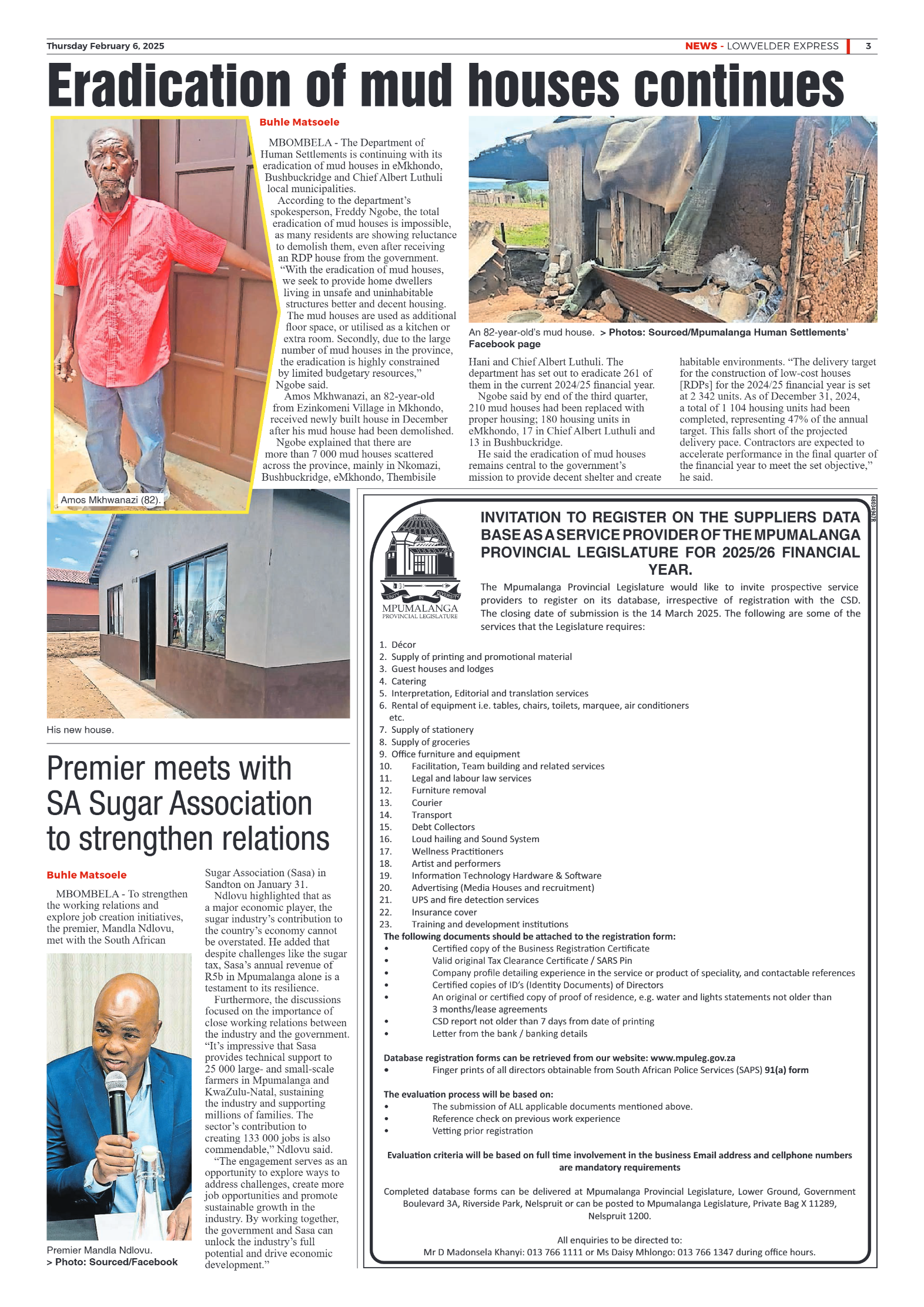 Lowvelder Express 06 February 2025 page 3