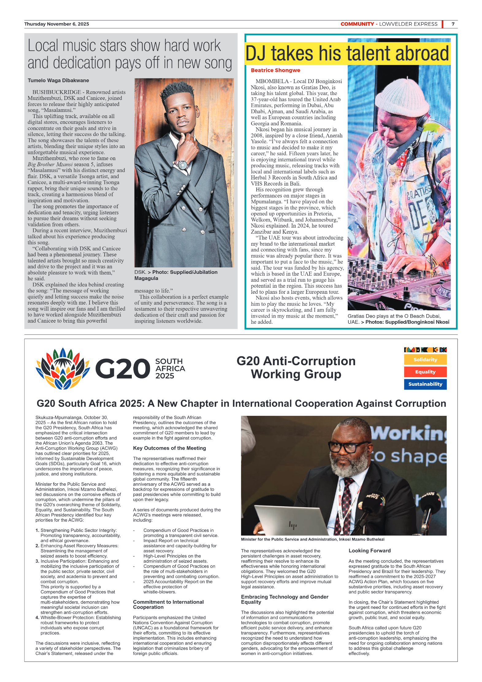 Lowvelder Express 06 November 2025 page 7