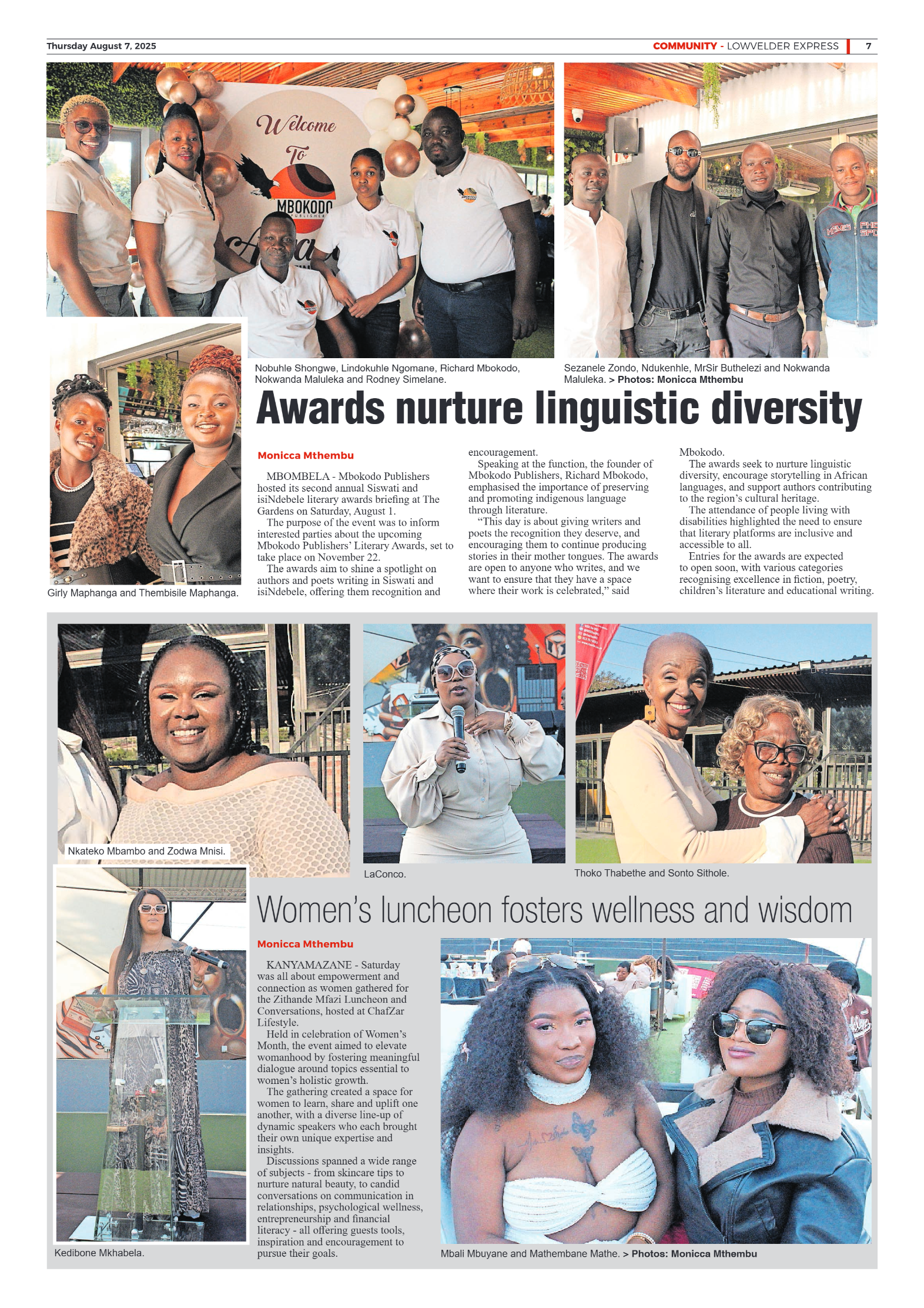 Lowvelder Express 7 August 2025 page 7