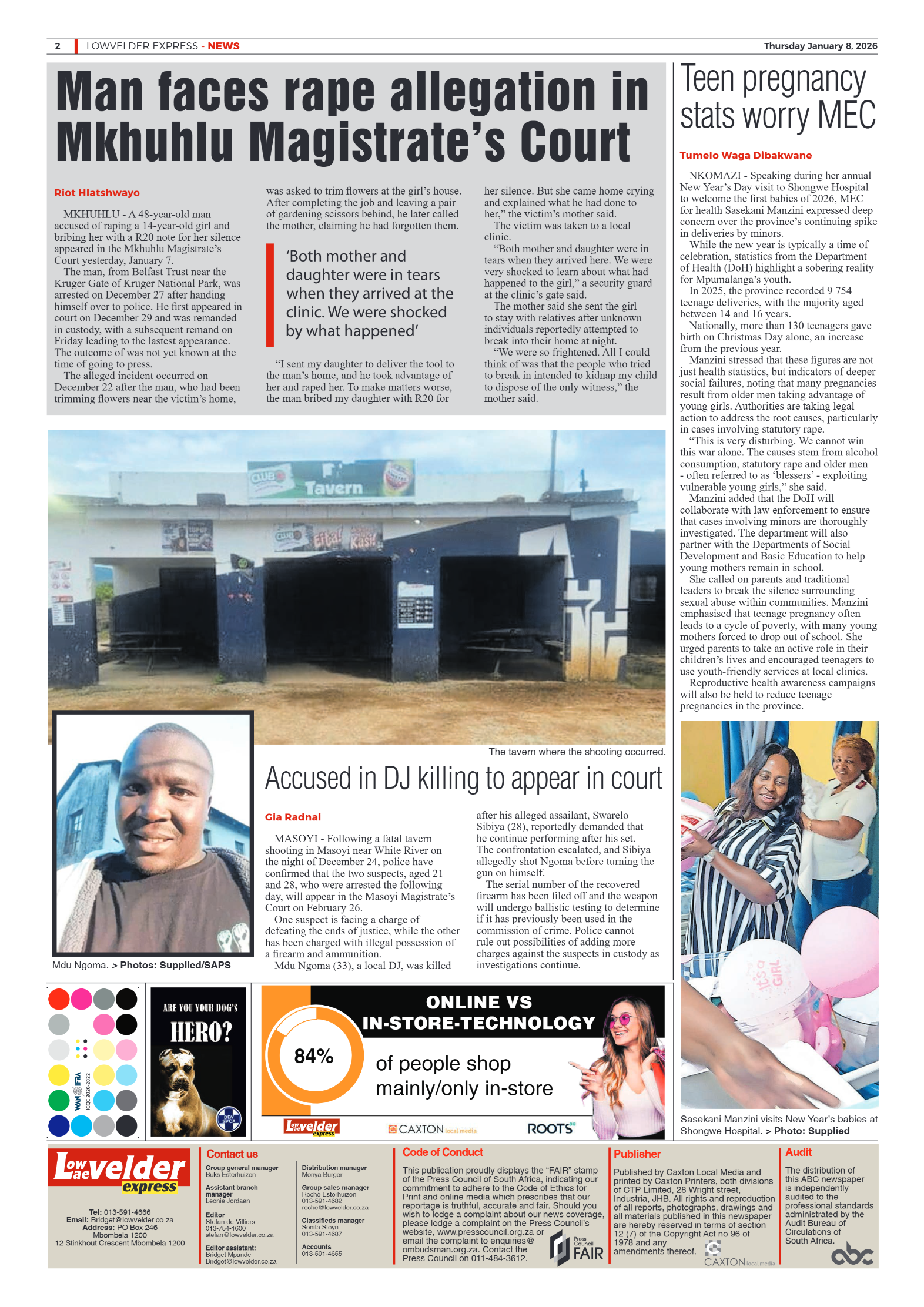 Lowvelder Express 08 January 2026 page 2