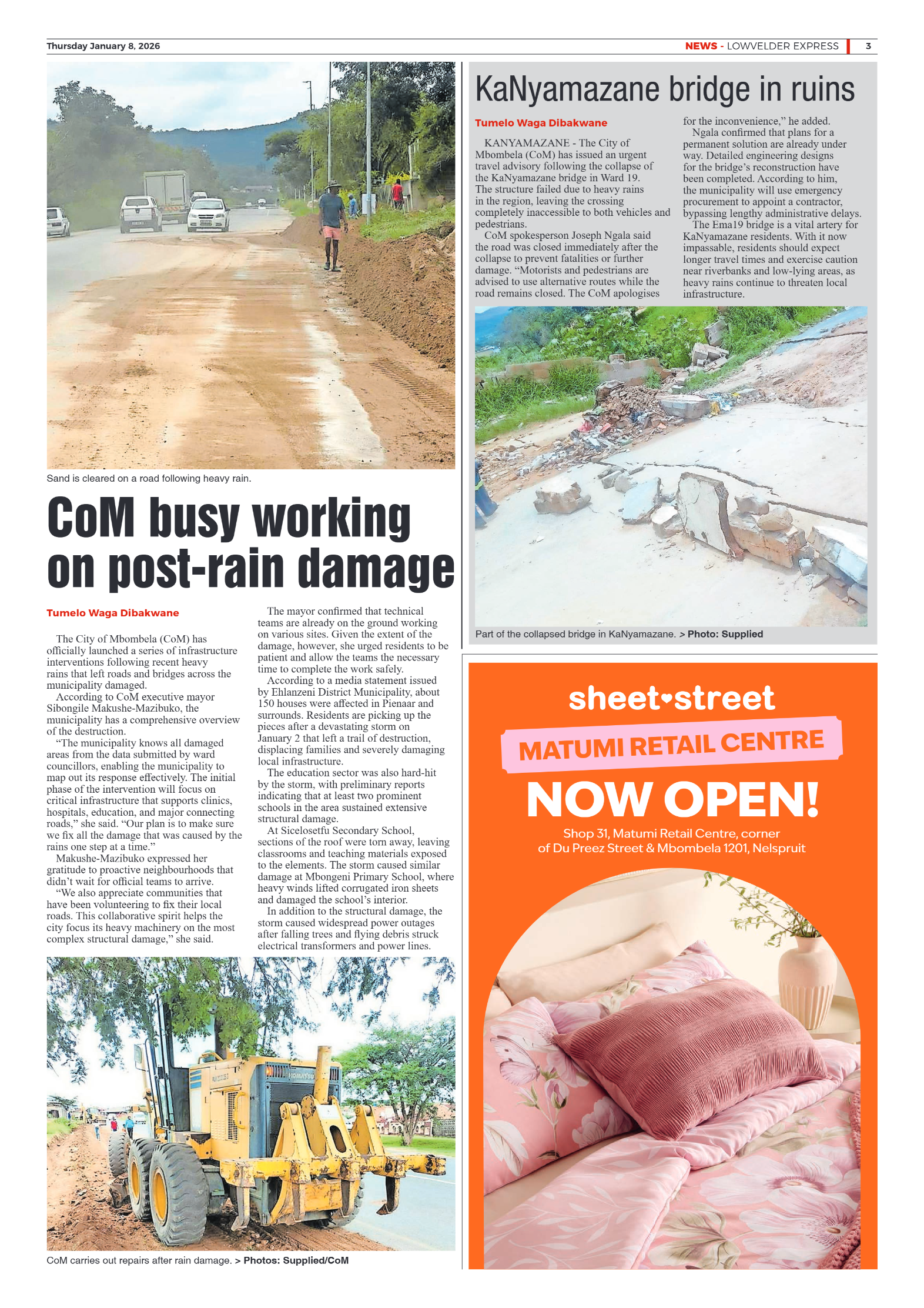 Lowvelder Express 08 January 2026 page 3