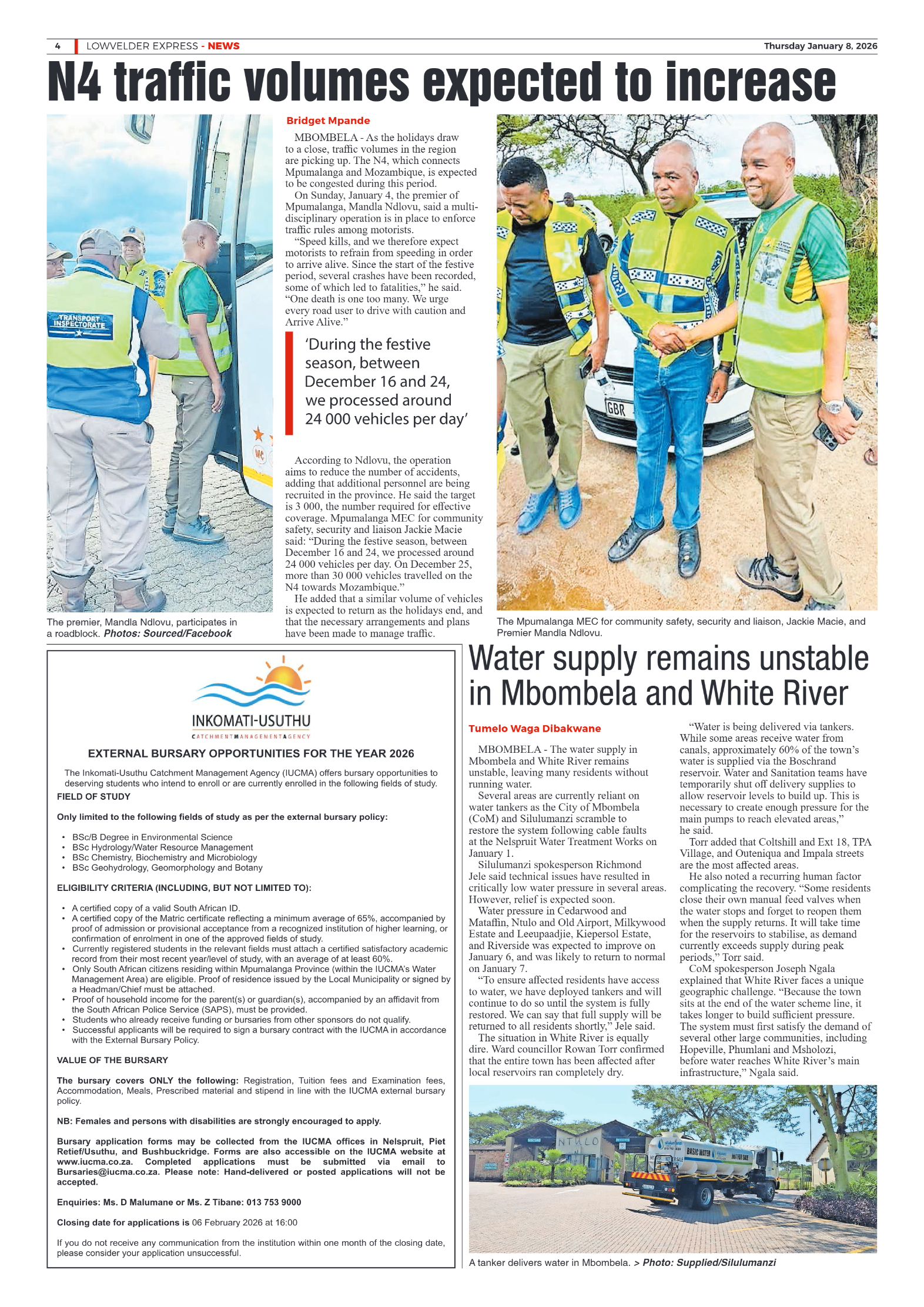 Lowvelder Express 08 January 2026 page 4