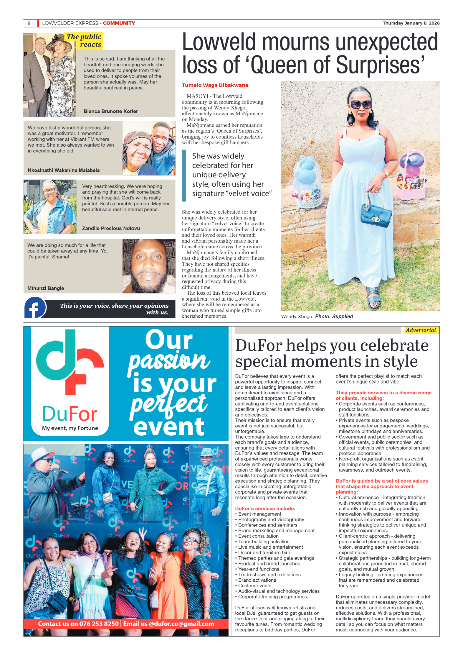 Lowvelder Express 08 January 2026 page 6