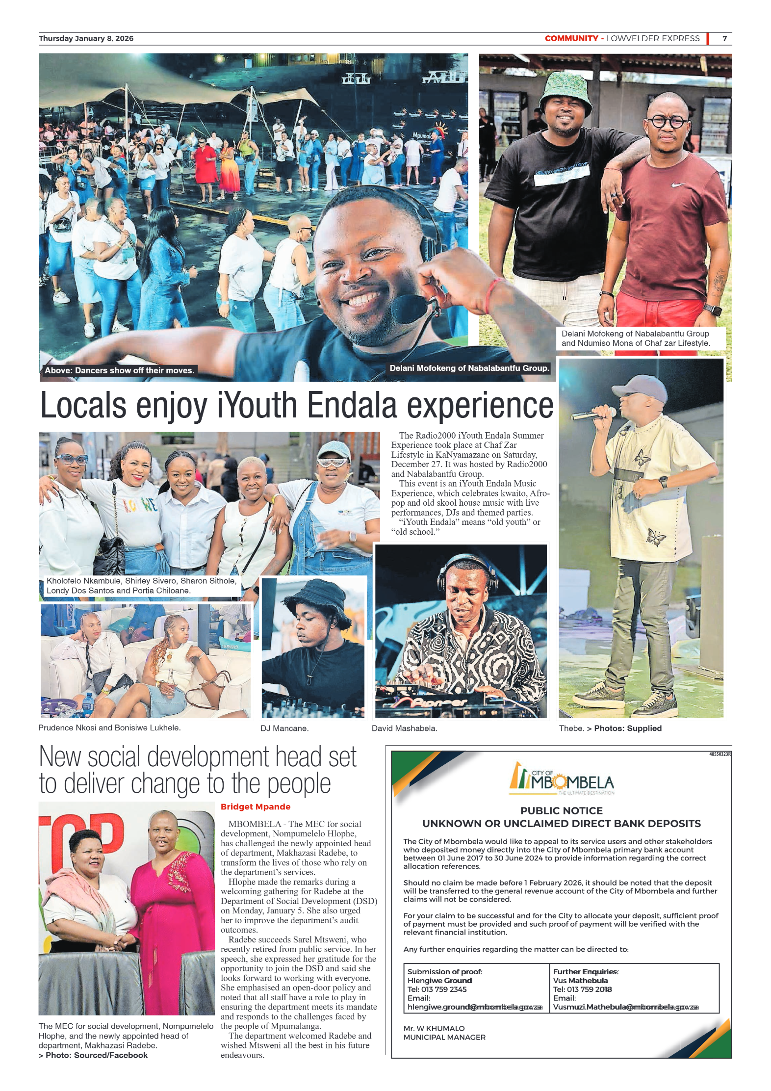 Lowvelder Express 08 January 2026 page 7