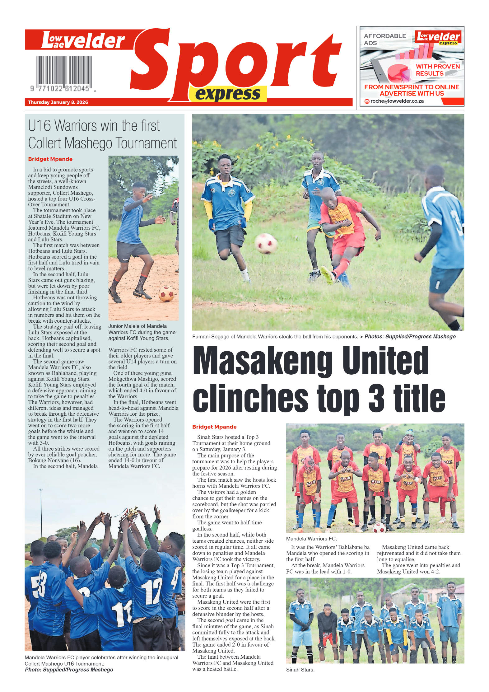 Lowvelder Express 08 January 2026 page 8